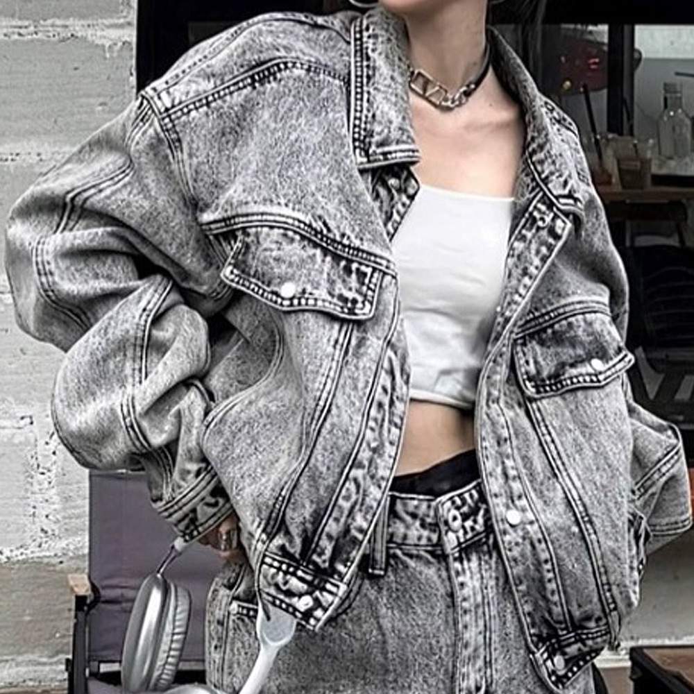 ヴィンテージ ウォッシュ セットアップ デニムジャケット デニムパンツ 