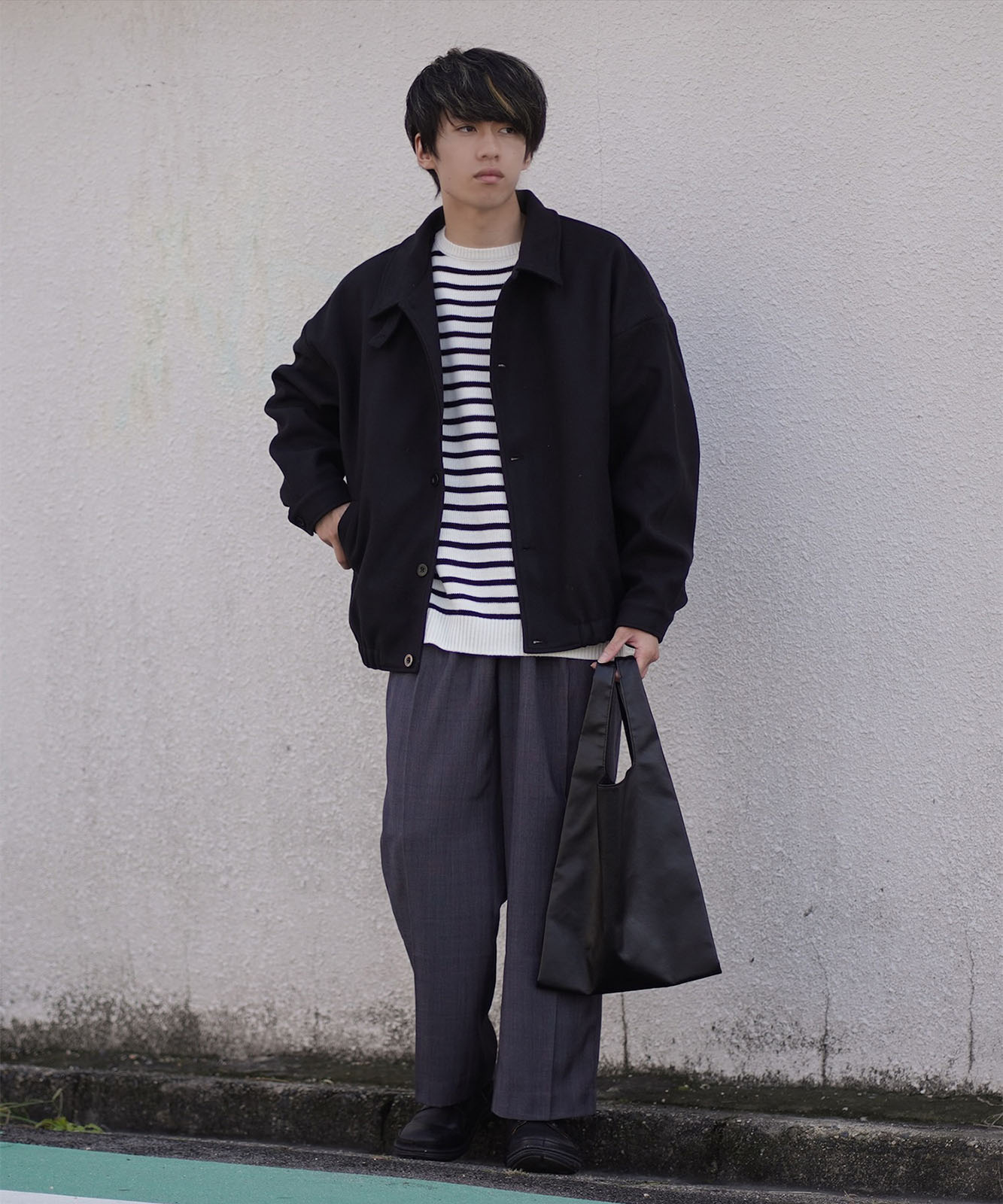 Rename フェイクレザー 2WAY  ショッパーショルダーバッグ