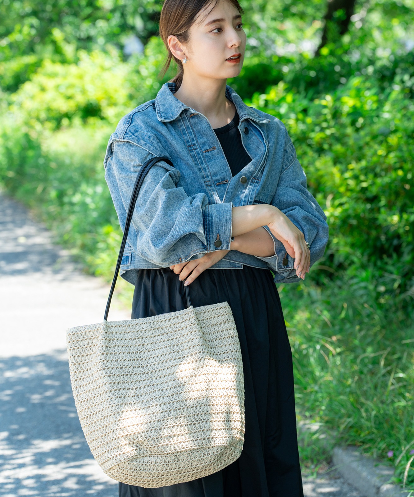 Rename カゴ キャンバス トートバッグ かごバッグ メンズ レディース