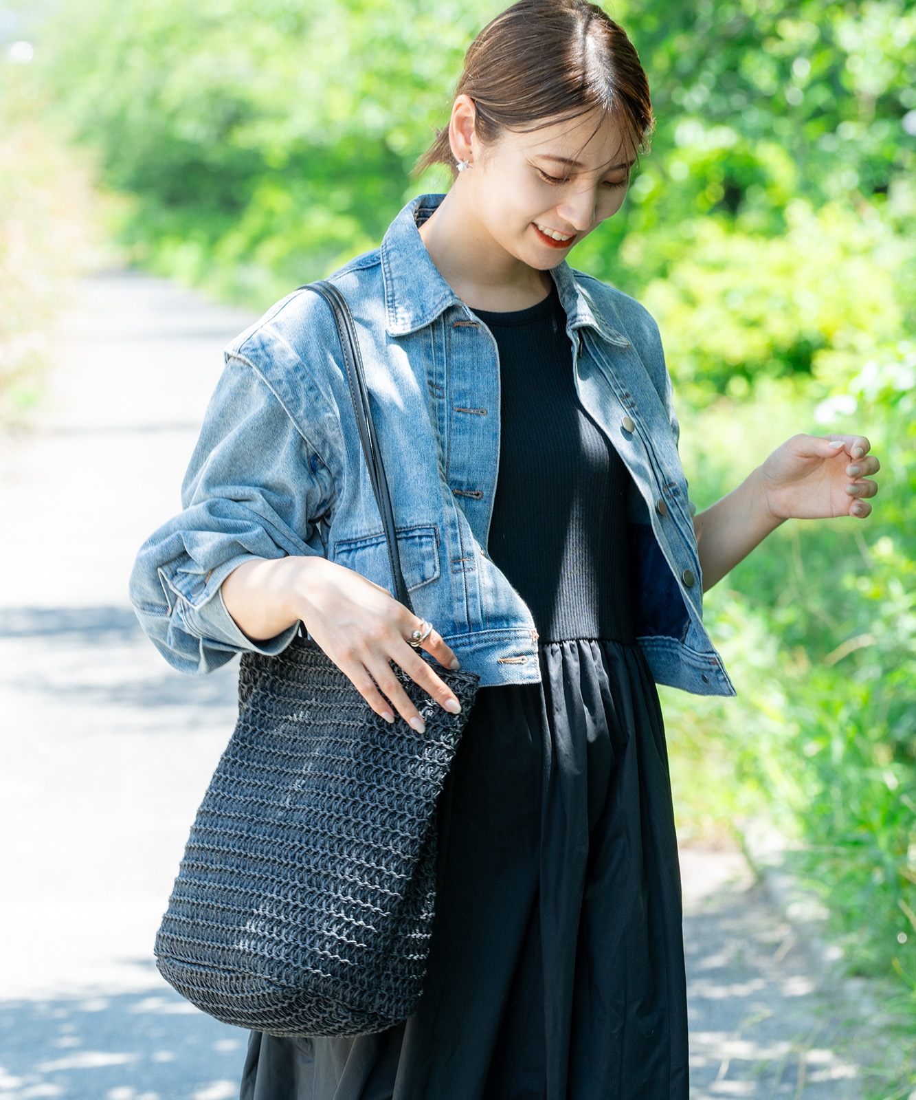 Rename カゴ キャンバス トートバッグ かごバッグ メンズ レディース