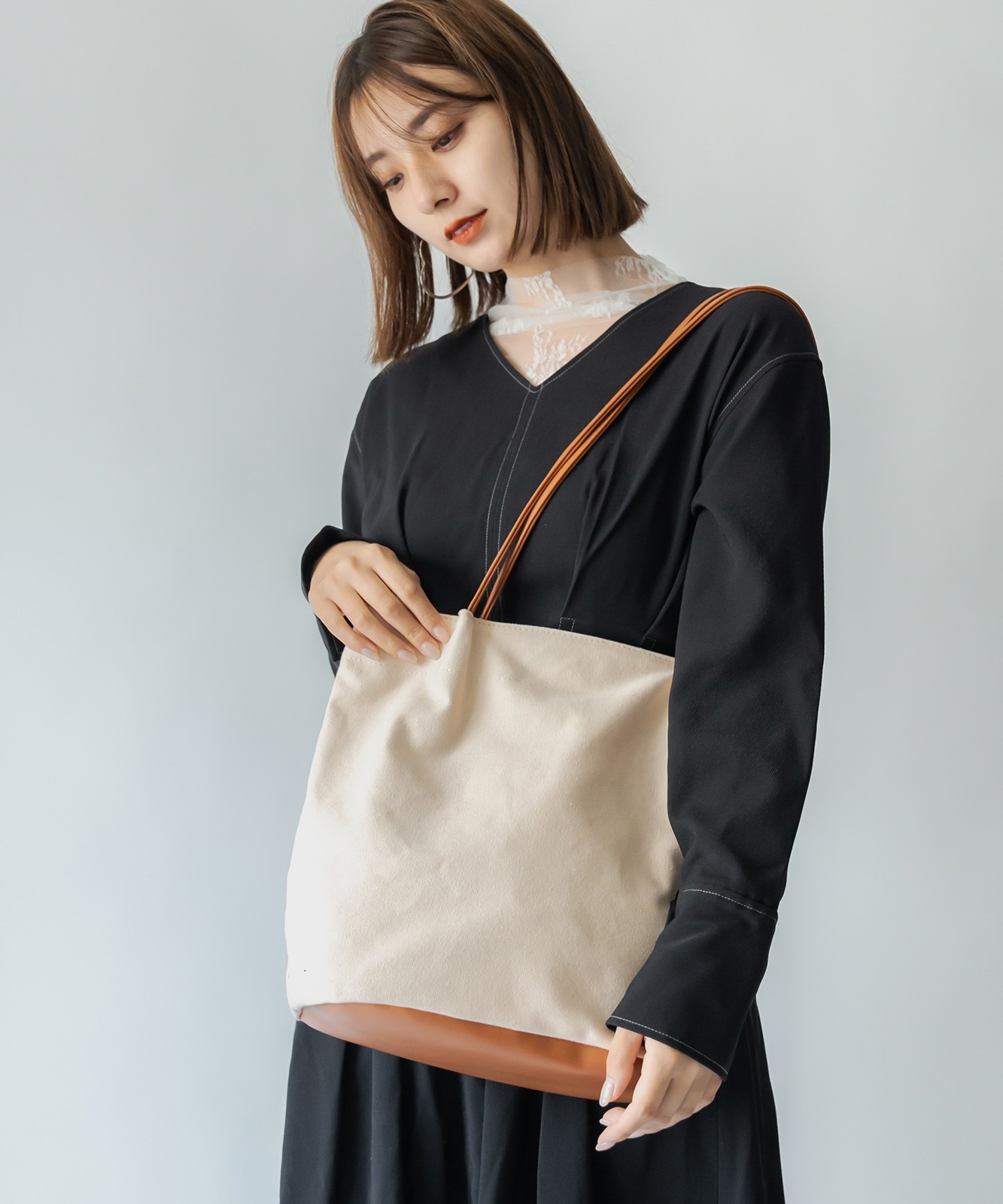 Rename カゴ キャンバス トートバッグ かごバッグ メンズ レディース