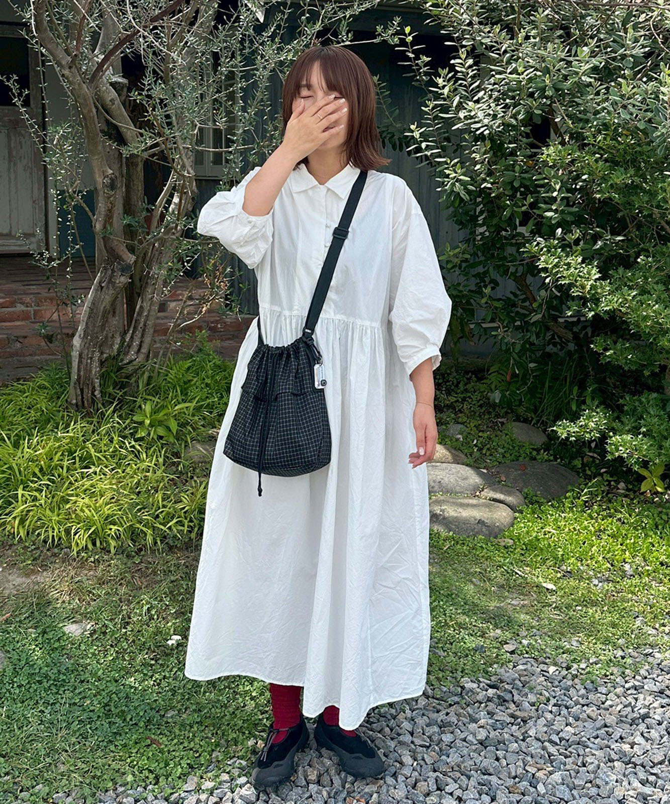 【 DEVICE × mikaコラボ 】 Rename カラビナ付き パラコード巾着 ナイロン ショルダーバッグ 巾着バッグ メンズ レディース