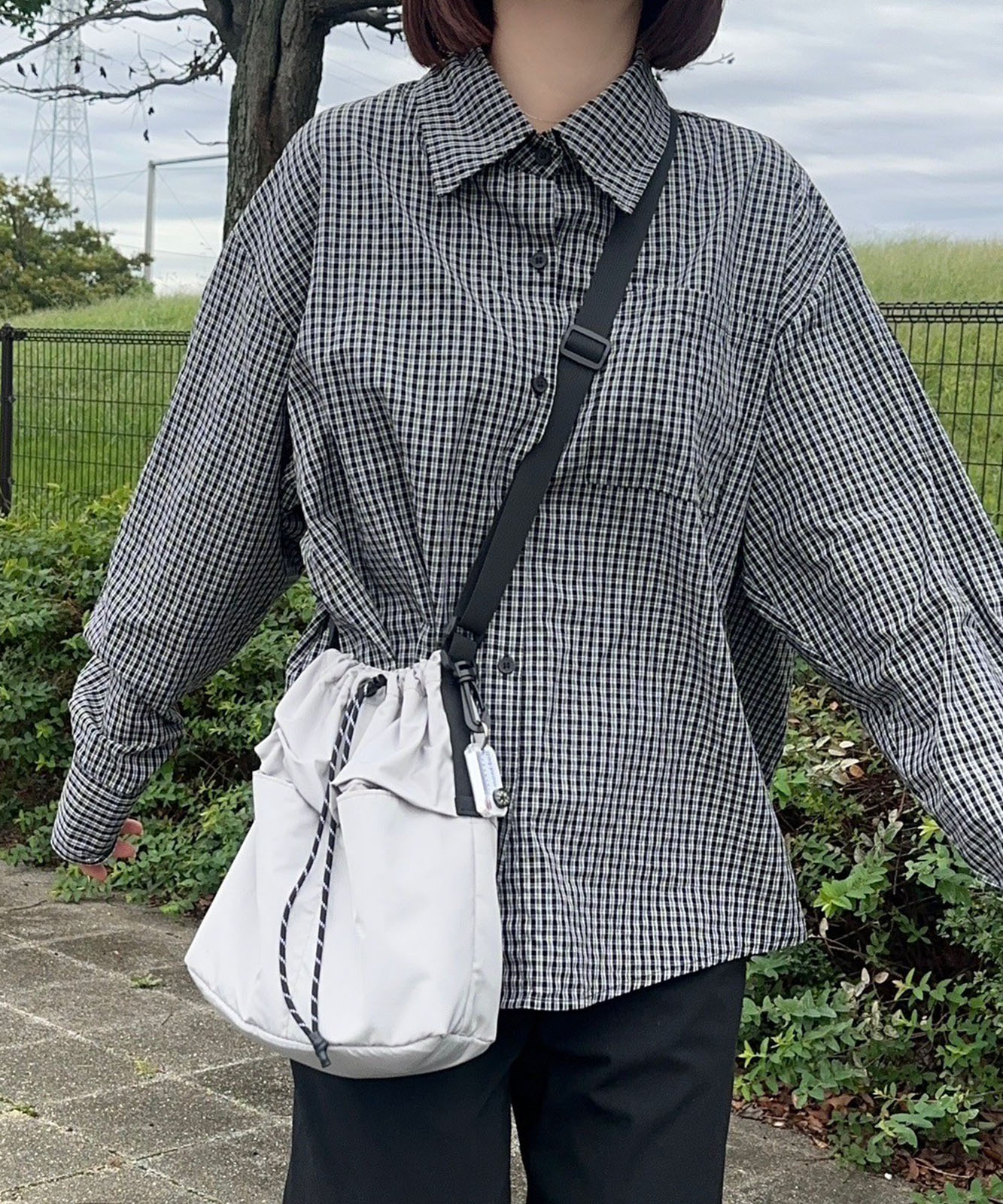 DEVICE × mikaコラボ 】 Rename ナイロン×パラコード巾着