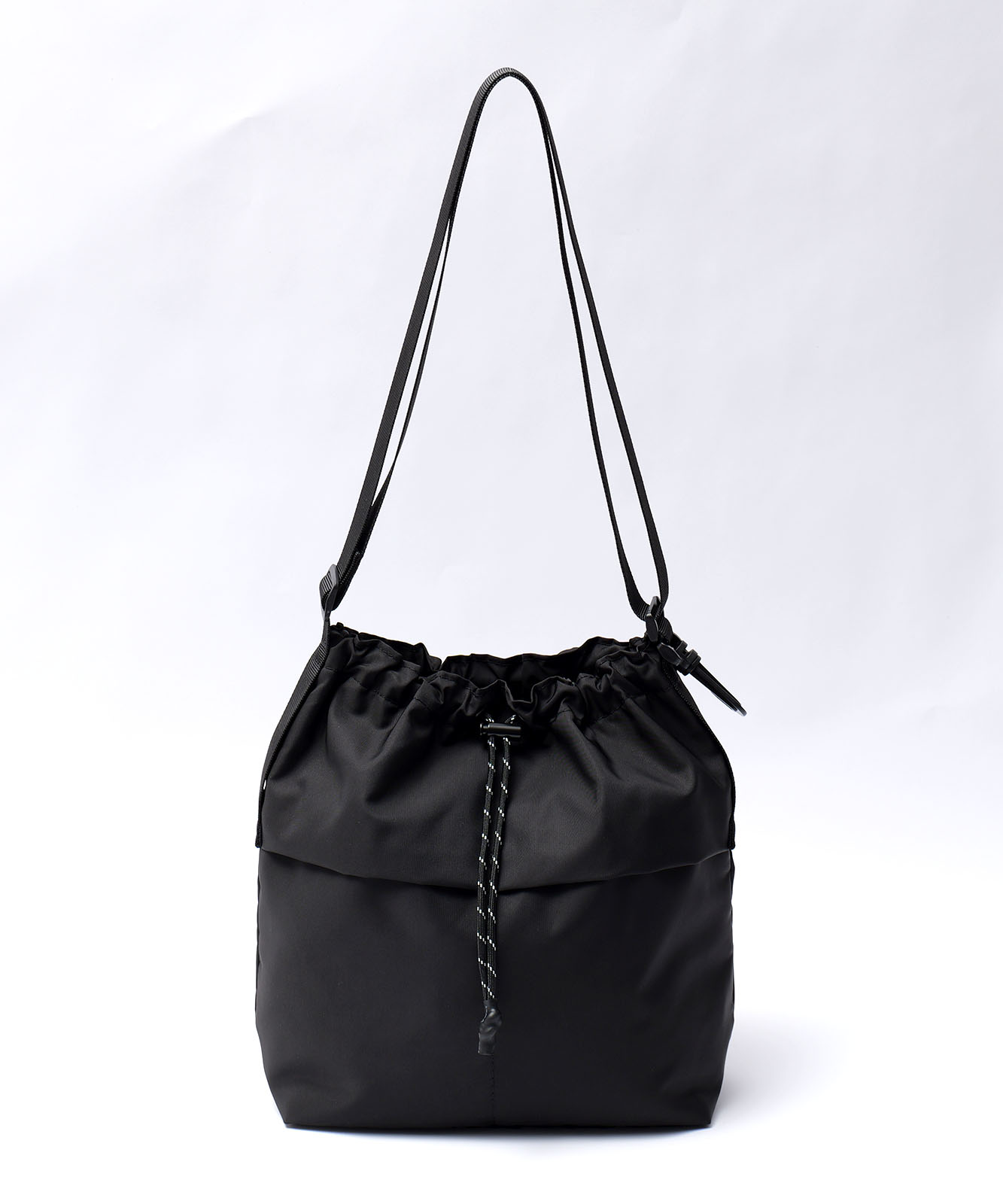 【 DEVICE × mikaコラボ 】 Rename カラビナ付き パラコード巾着 ナイロン ショルダーバッグ 巾着バッグ メンズ レディース