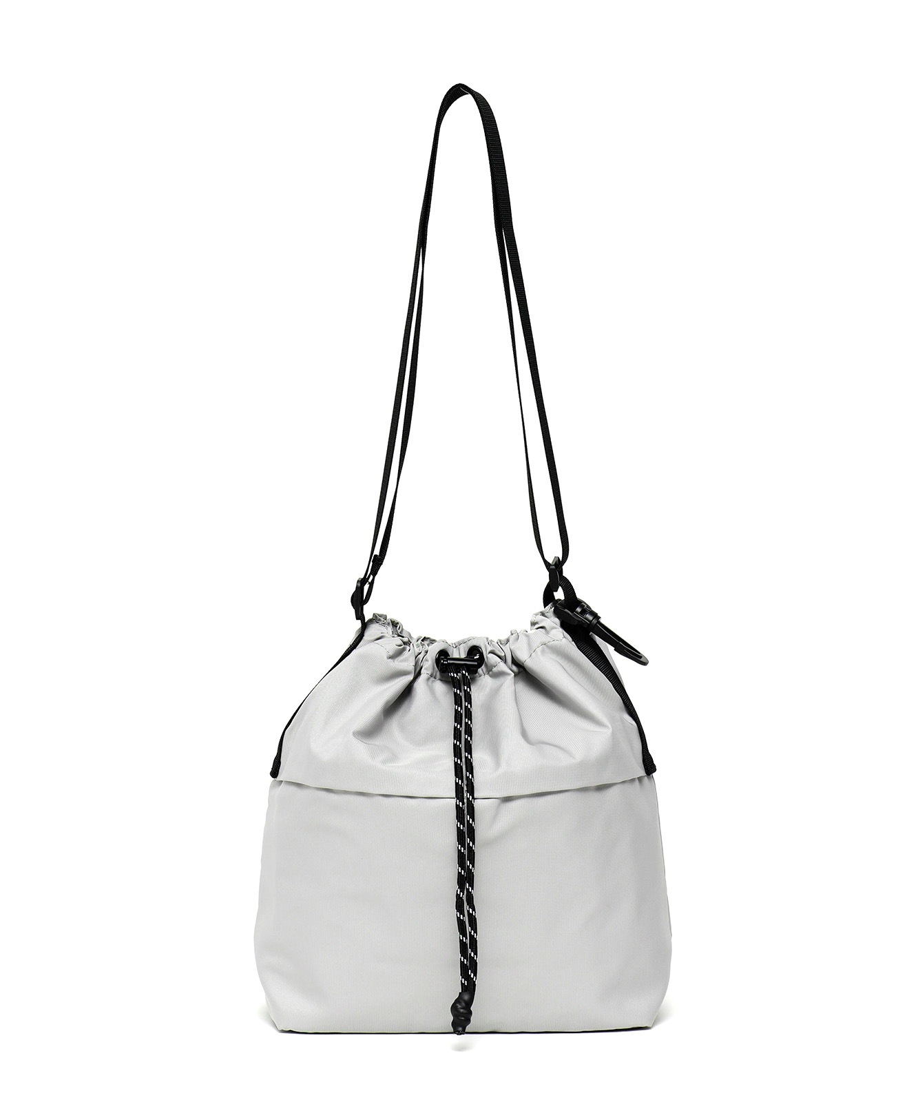 【 DEVICE × mikaコラボ 】 Rename カラビナ付き パラコード巾着 ナイロン ショルダーバッグ 巾着バッグ メンズ レディース