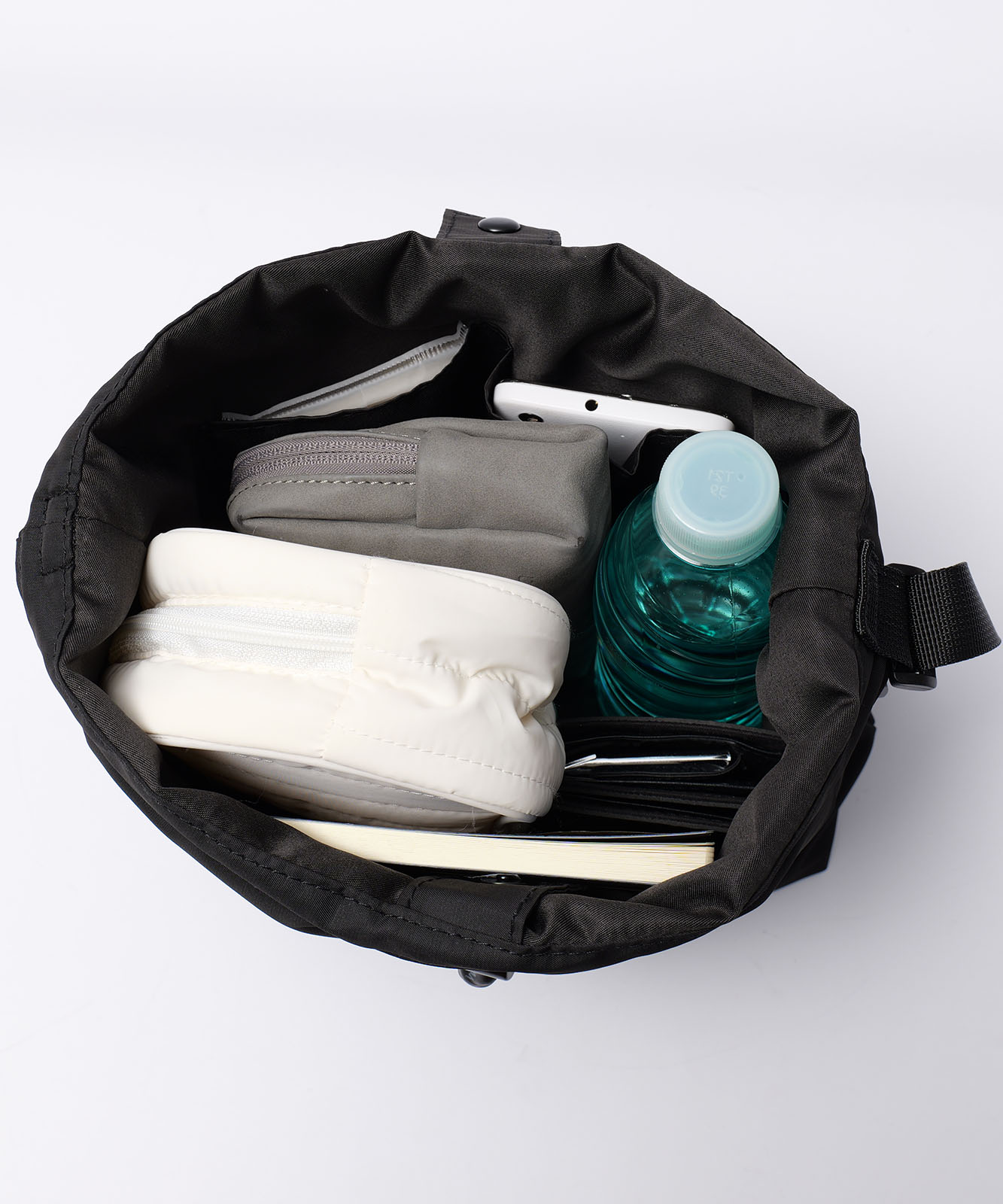 【 DEVICE × mikaコラボ 】 Rename カラビナ付き パラコード巾着 ナイロン ショルダーバッグ 巾着バッグ メンズ レディース