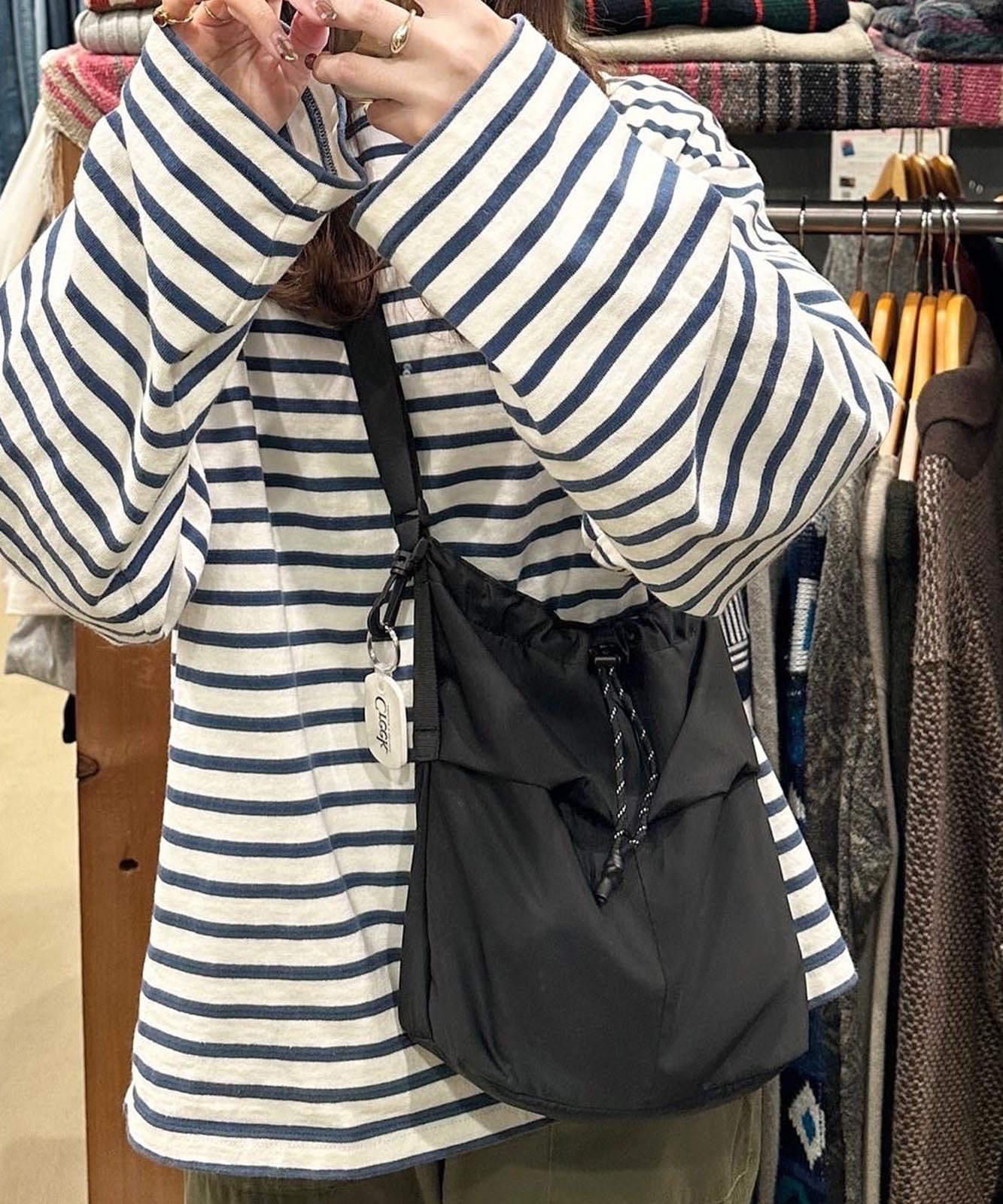 DEVICE × mikaコラボ 】 Rename ナイロン×パラコード巾着