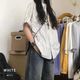 ストライプ ビッグシルエット 半袖 シャツ