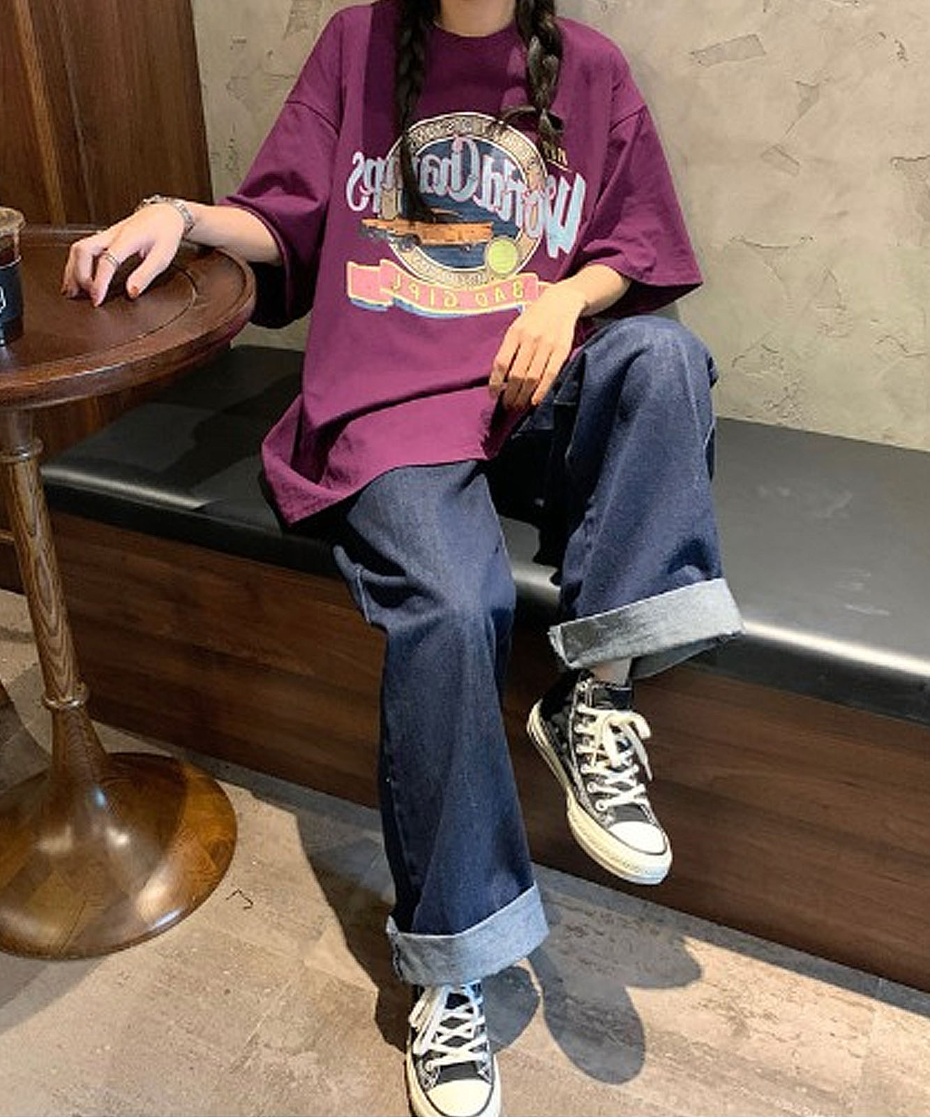 DEVICE select ヴィンテージスタイルビッグシルエットTシャツ メンズ レディース