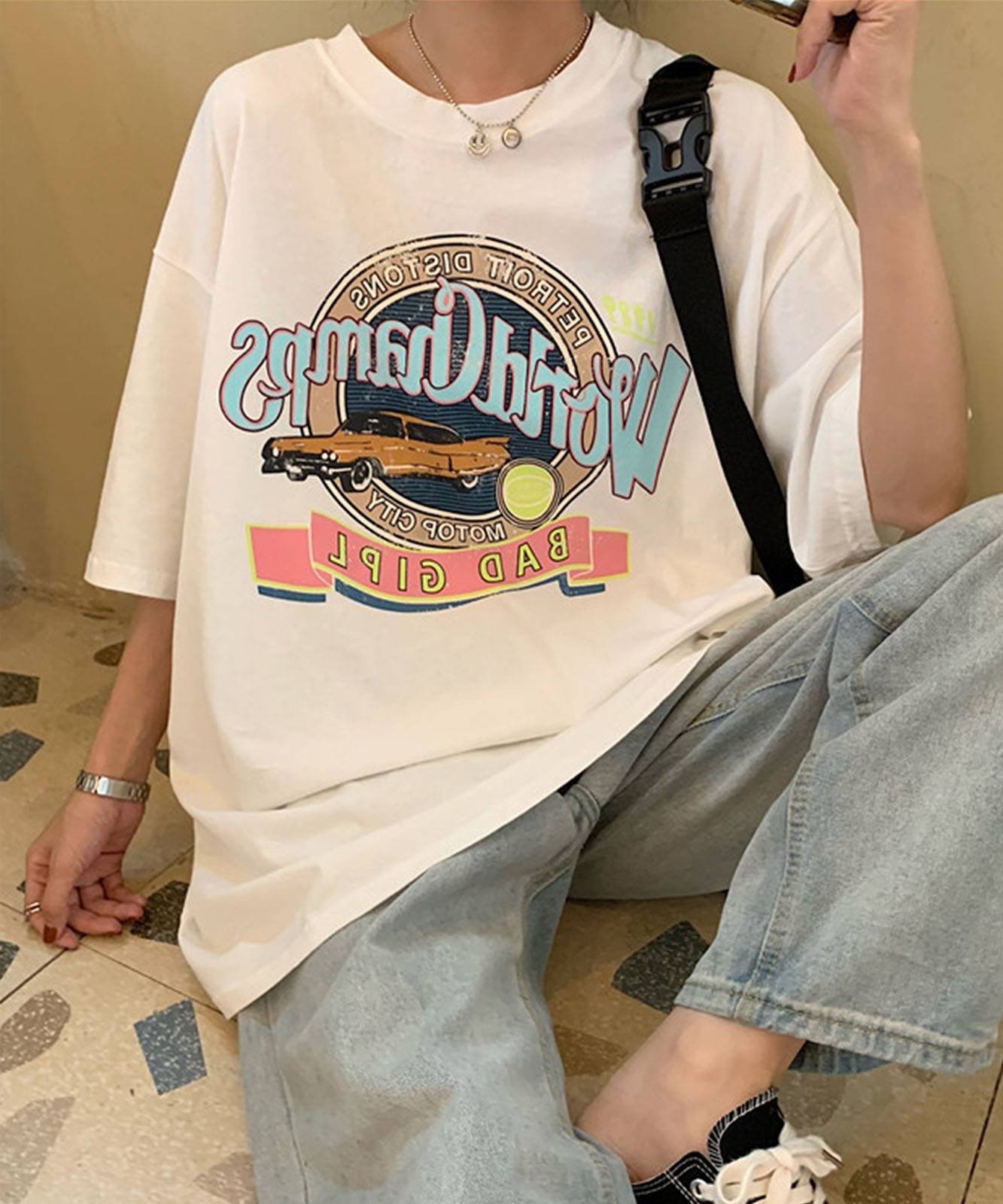 DEVICE select ヴィンテージスタイルビッグシルエットTシャツ メンズ レディース