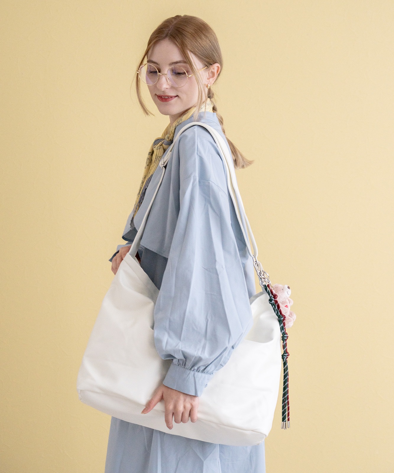 【 DEVICE 】 ルーズ マンメイドレザー ショルダーバッグ メンズ レディース ユニセックス 韓国風 Y2K 学生 おしゃれ DSG24036