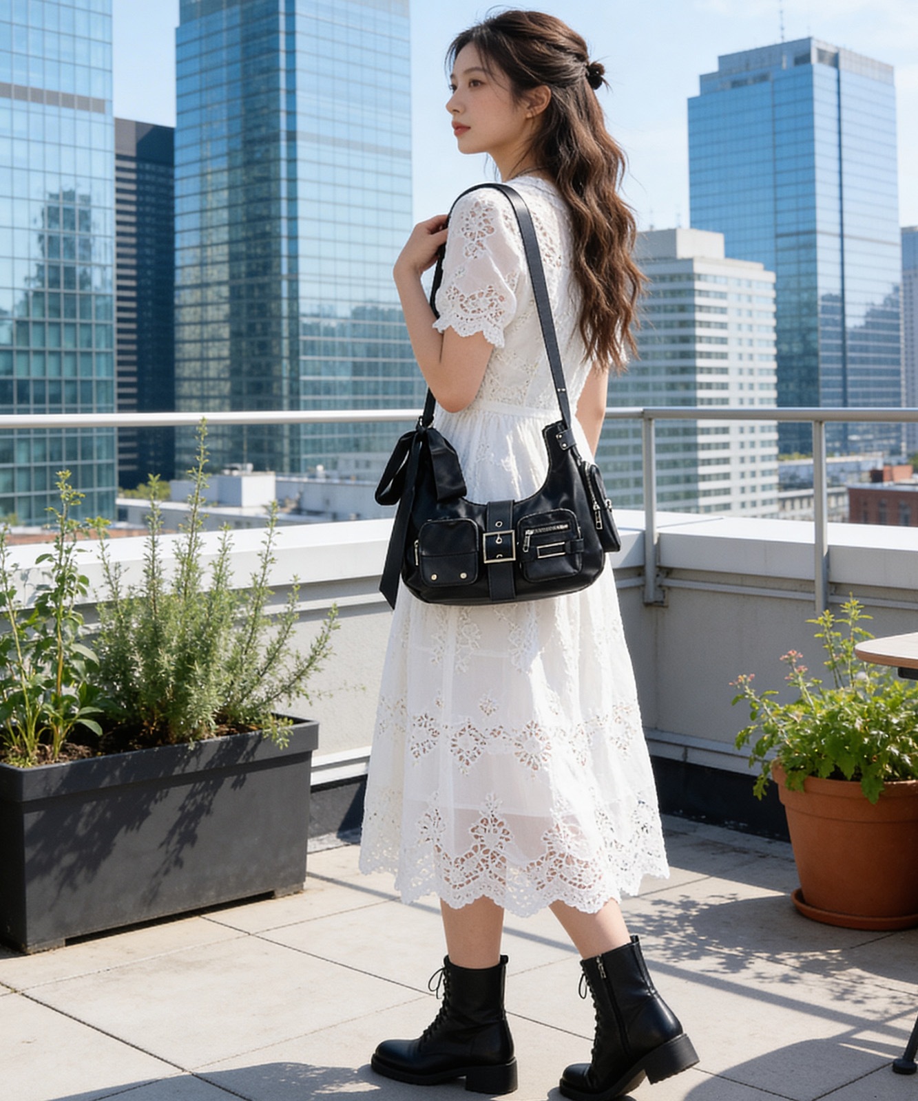 【 DEVICE select 】 リボン ベルト デザイン 2WAY ショルダーバッグ レディース メンズ ユニセックス TA1460B