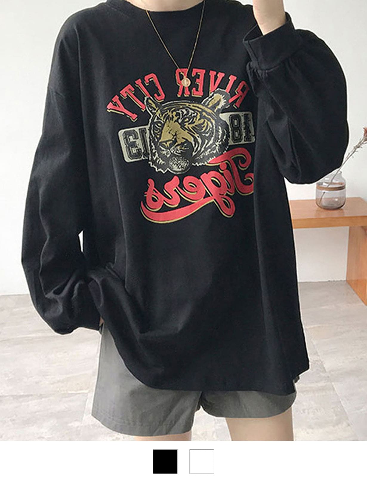 DEVICE select タイガープリント ロンT メンズ レディース