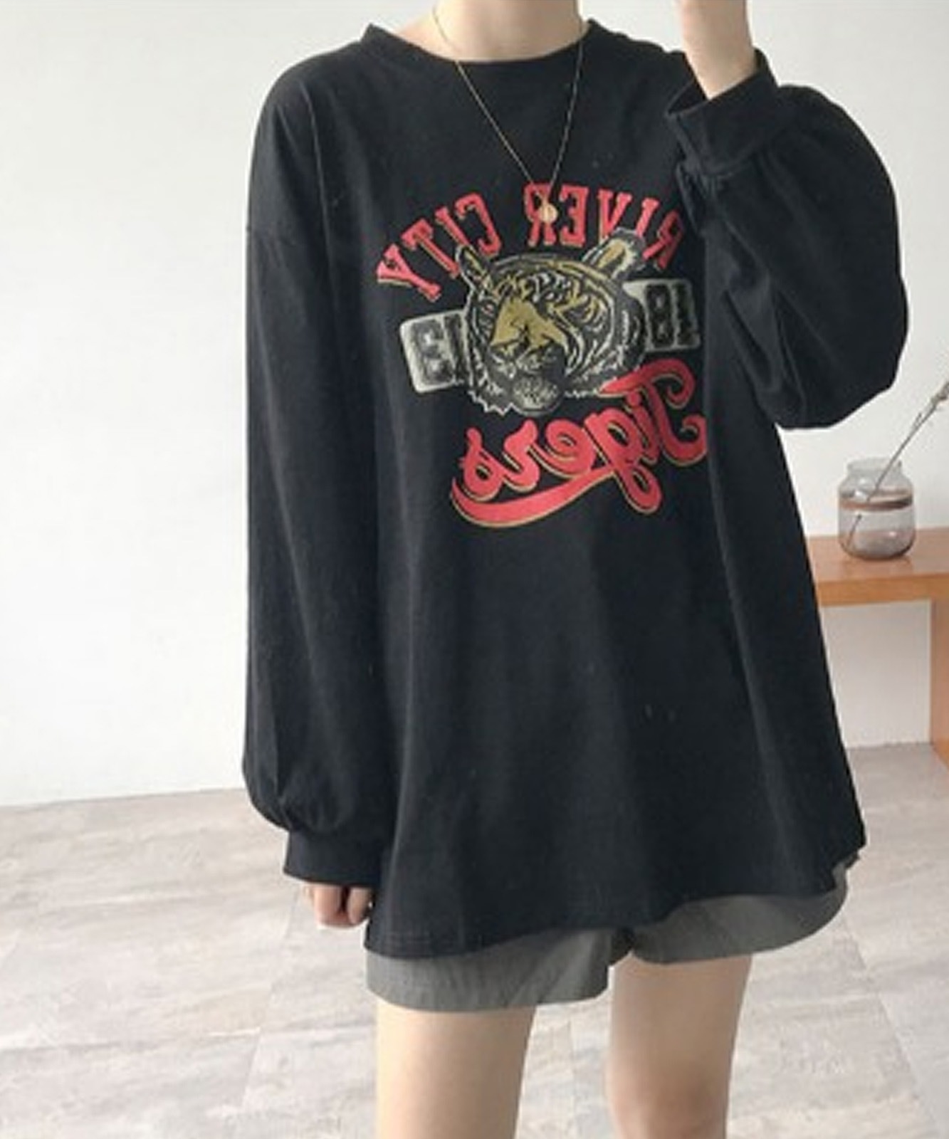 DEVICE select タイガープリント ロンT メンズ レディース