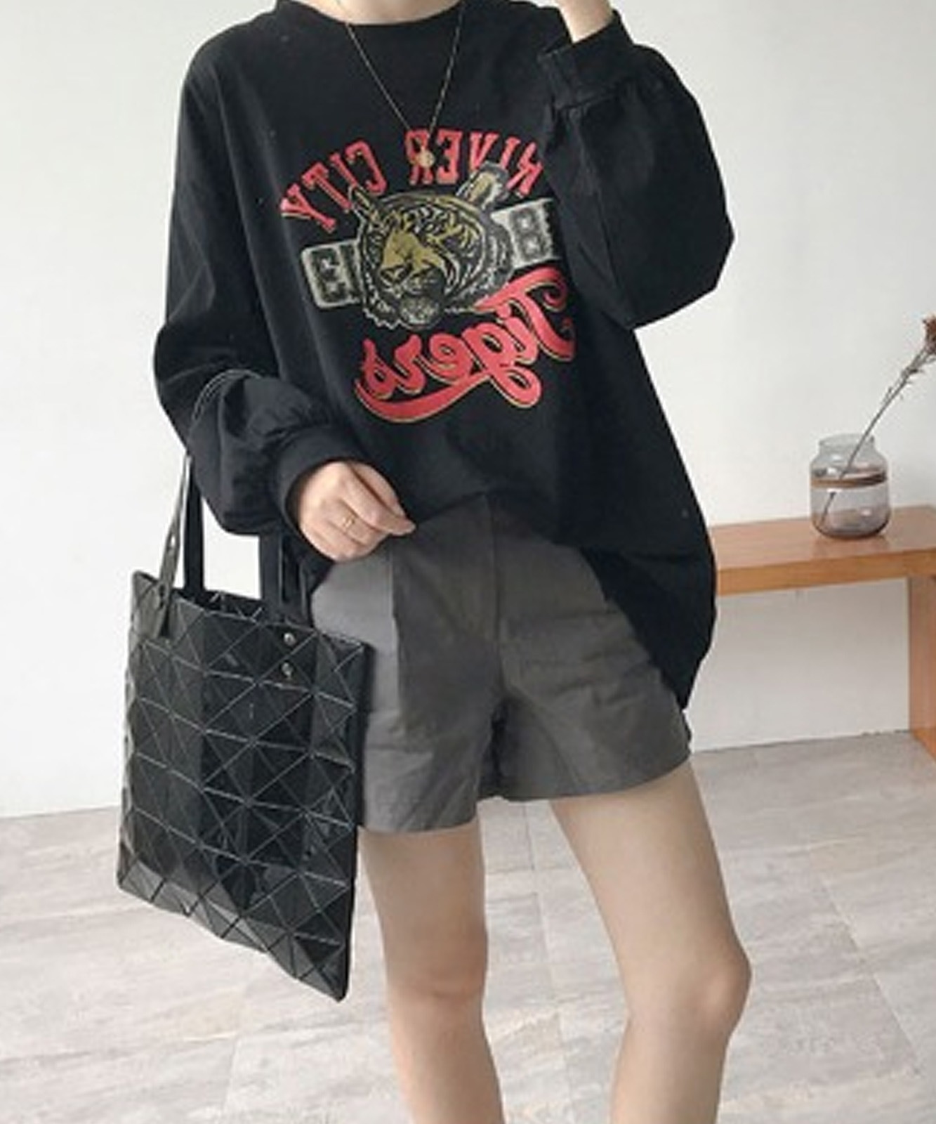 DEVICE select タイガープリント ロンT メンズ レディース