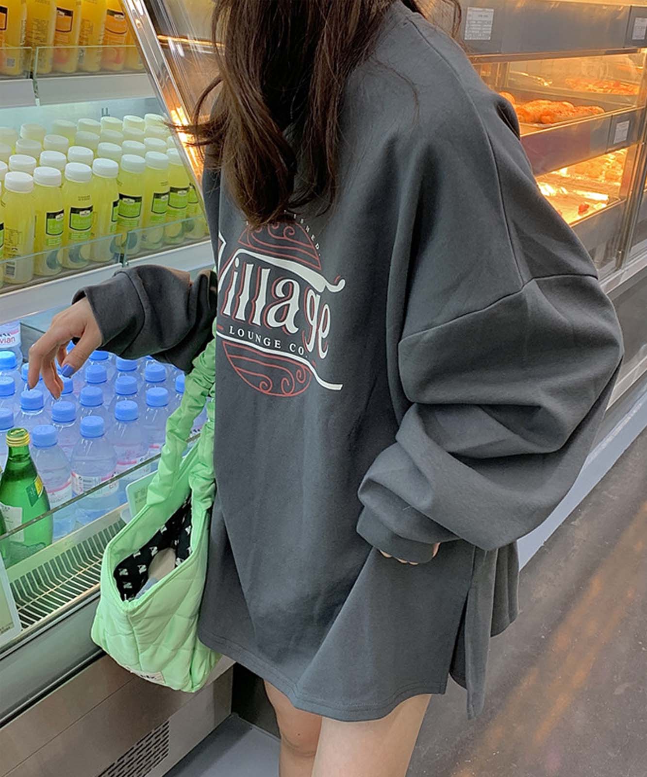 DEVICE select シックデザイン ルーズロングスリーブスウェット メンズ レディース