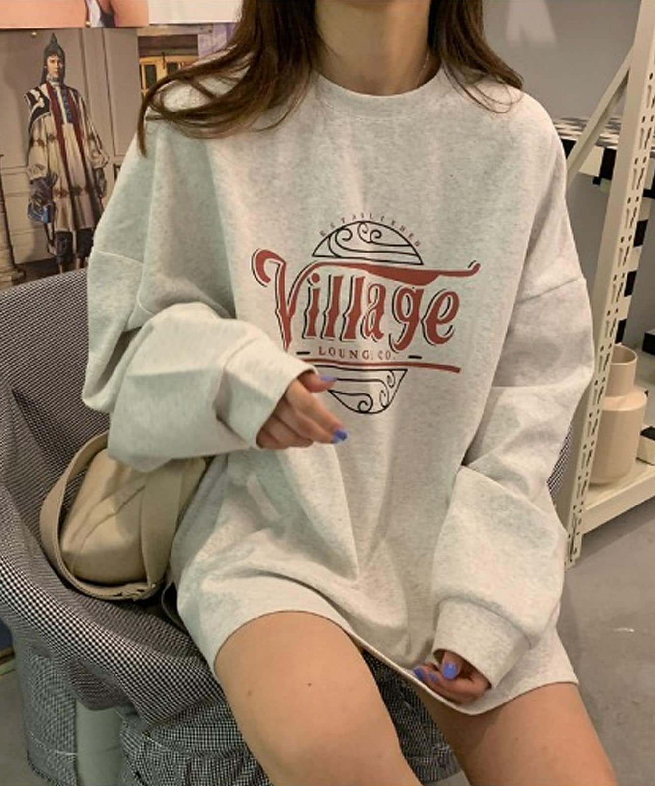 DEVICE select シックデザイン ルーズロングスリーブスウェット メンズ レディース