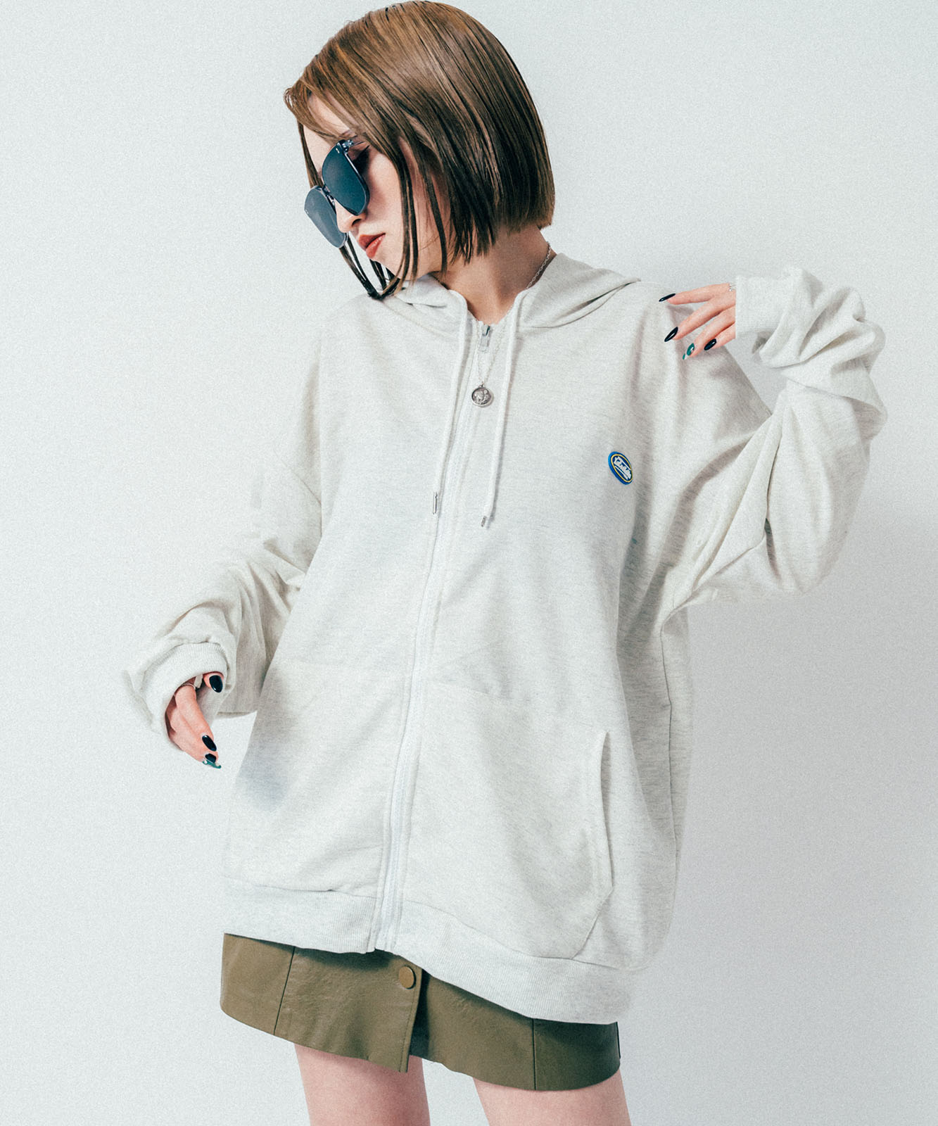 【 DEVICE select 】 オーバーサイズ ルーズデザイン フーディ パーカー メンズ レディース ユニセックス TA415P