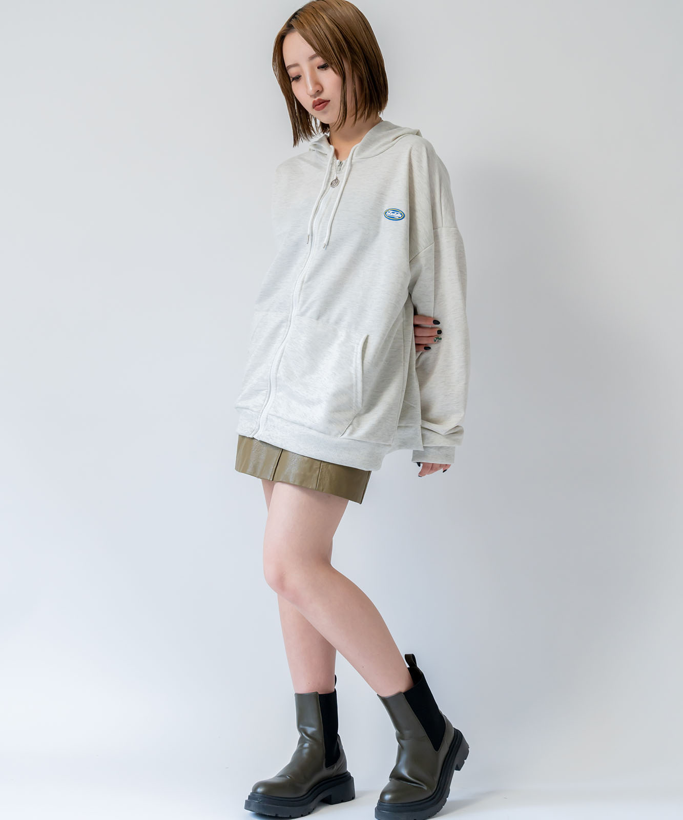 【 DEVICE select 】 オーバーサイズ ルーズデザイン フーディ パーカー メンズ レディース ユニセックス TA415P