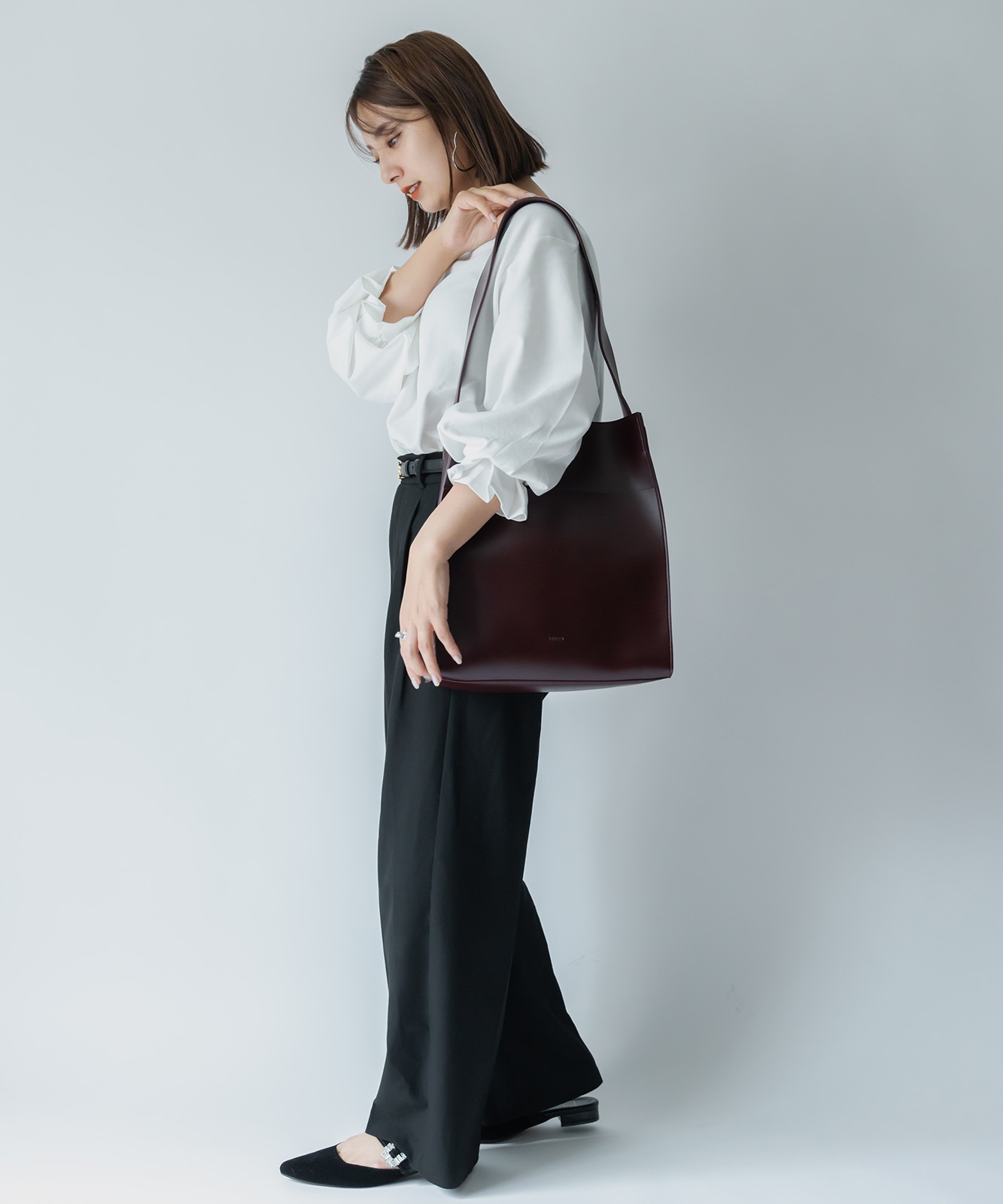 Rename フェイクレザー ショルダーバッグ