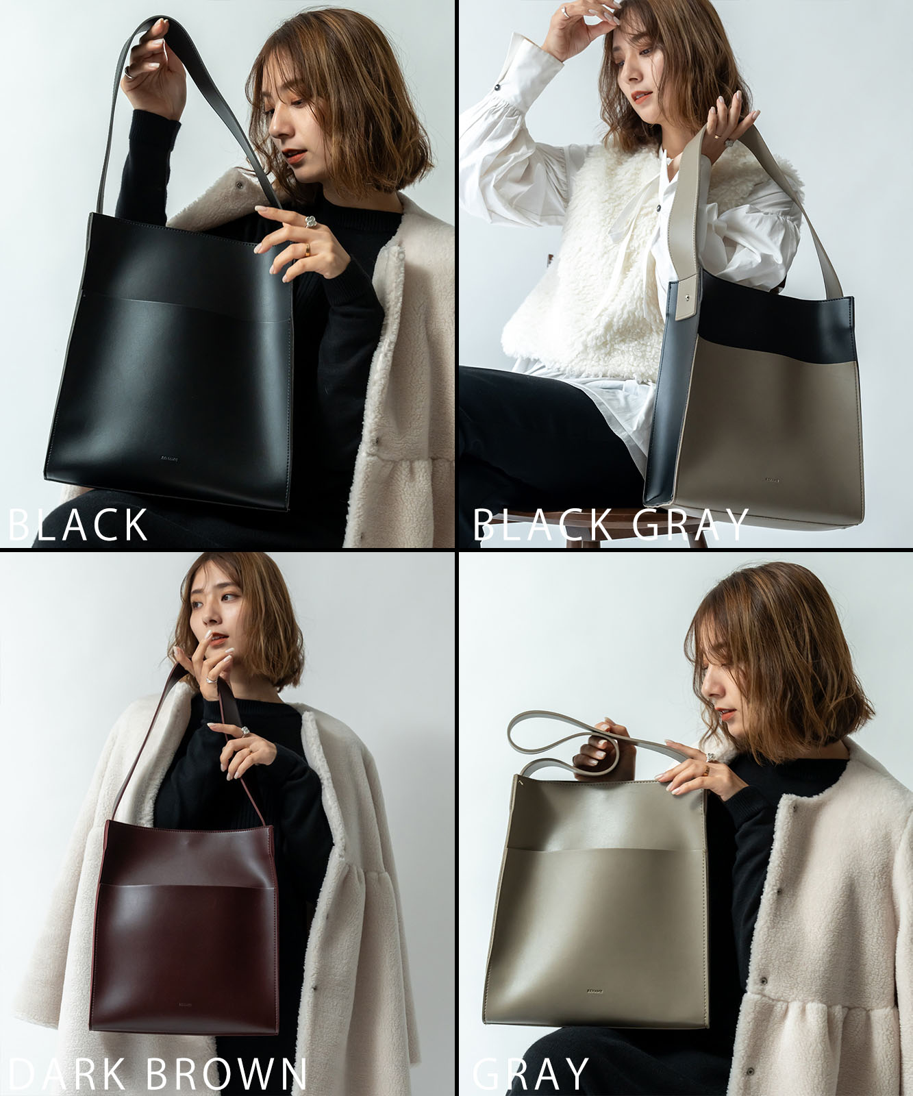 Rename フェイクレザー ショルダーバッグ