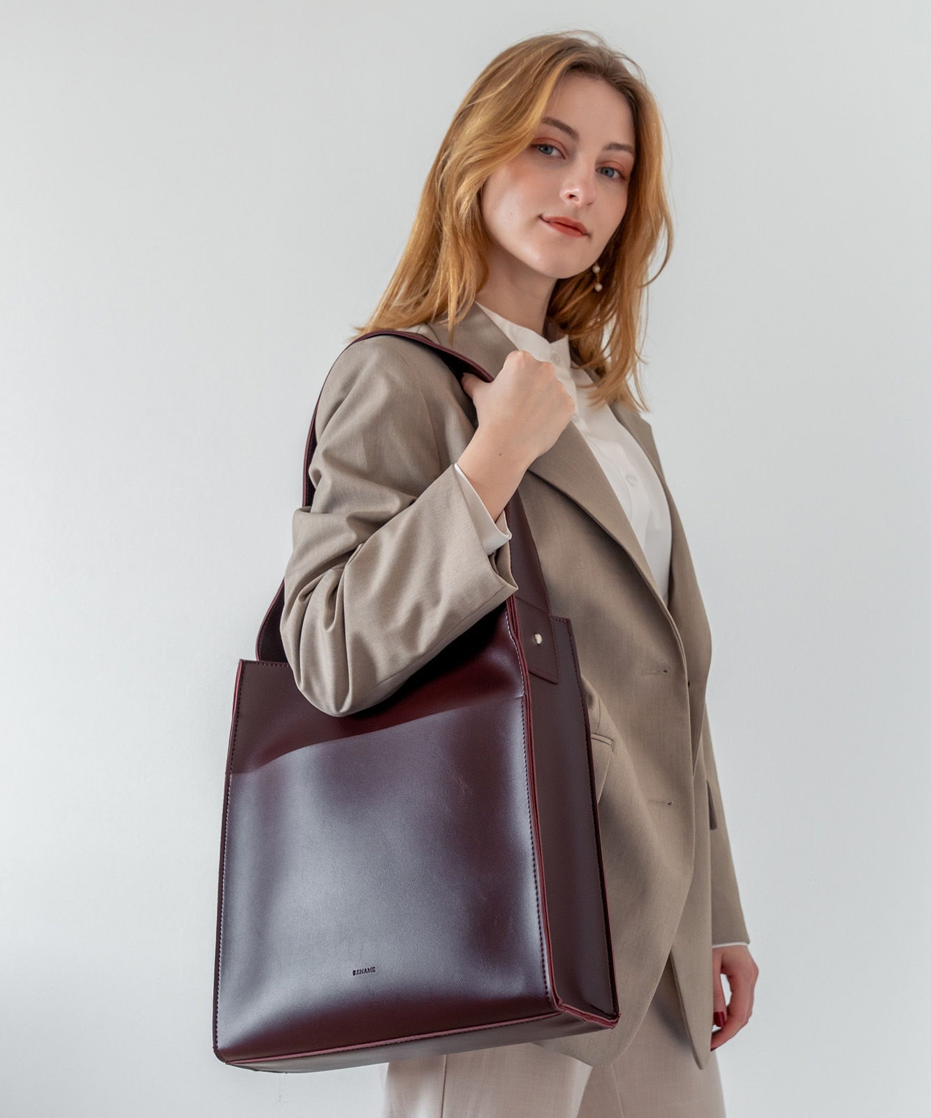 Rename フェイクレザー ショルダーバッグ