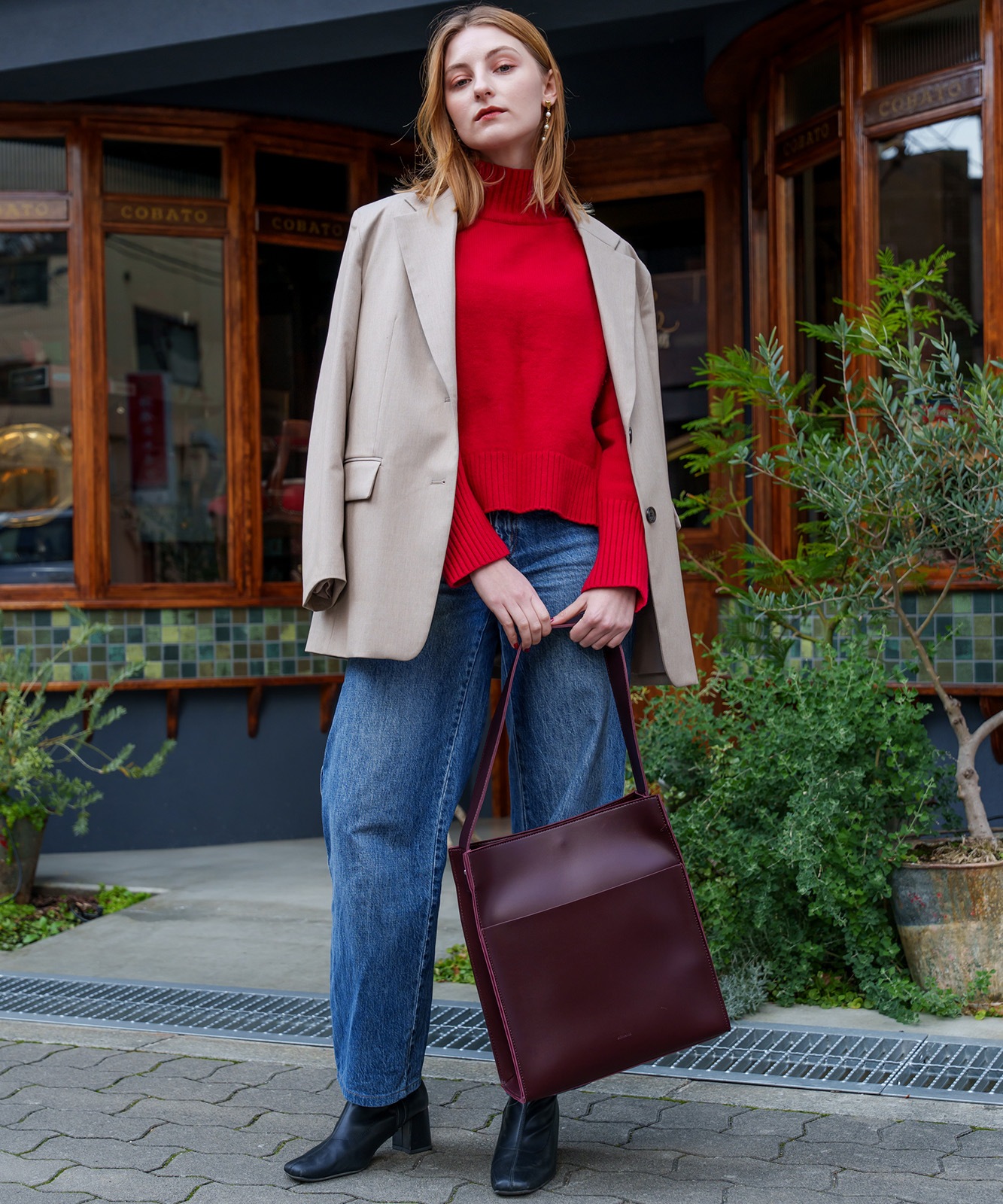 Rename フェイクレザー ショルダーバッグ