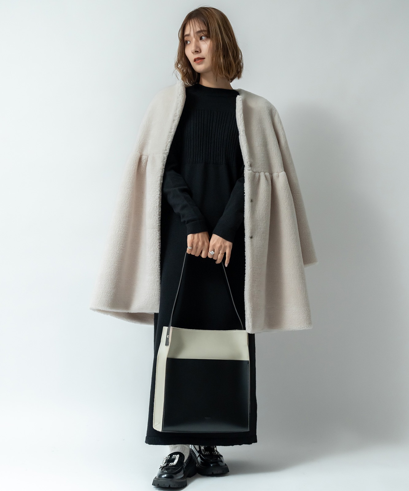 Rename フェイクレザー ショルダーバッグ