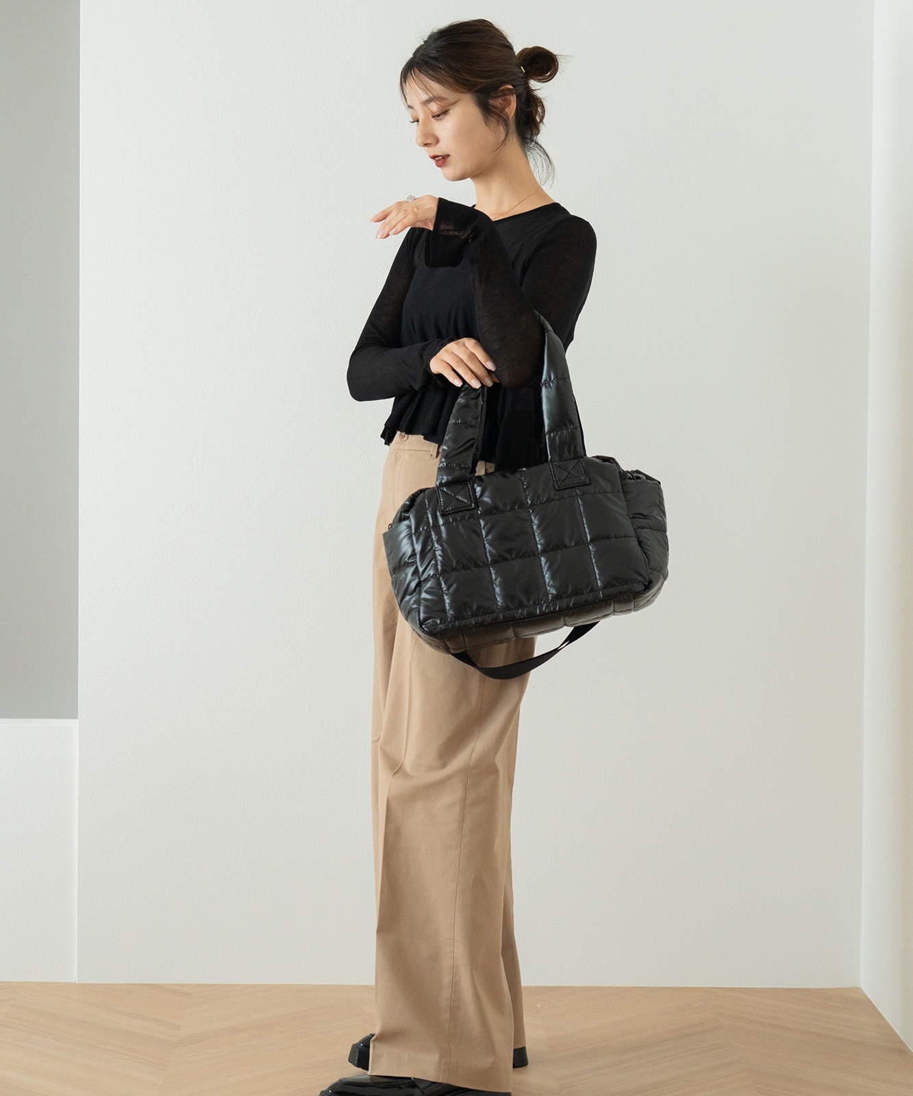 Rename キルティング トートバッグ 肩掛けバッグ メンズ レディース