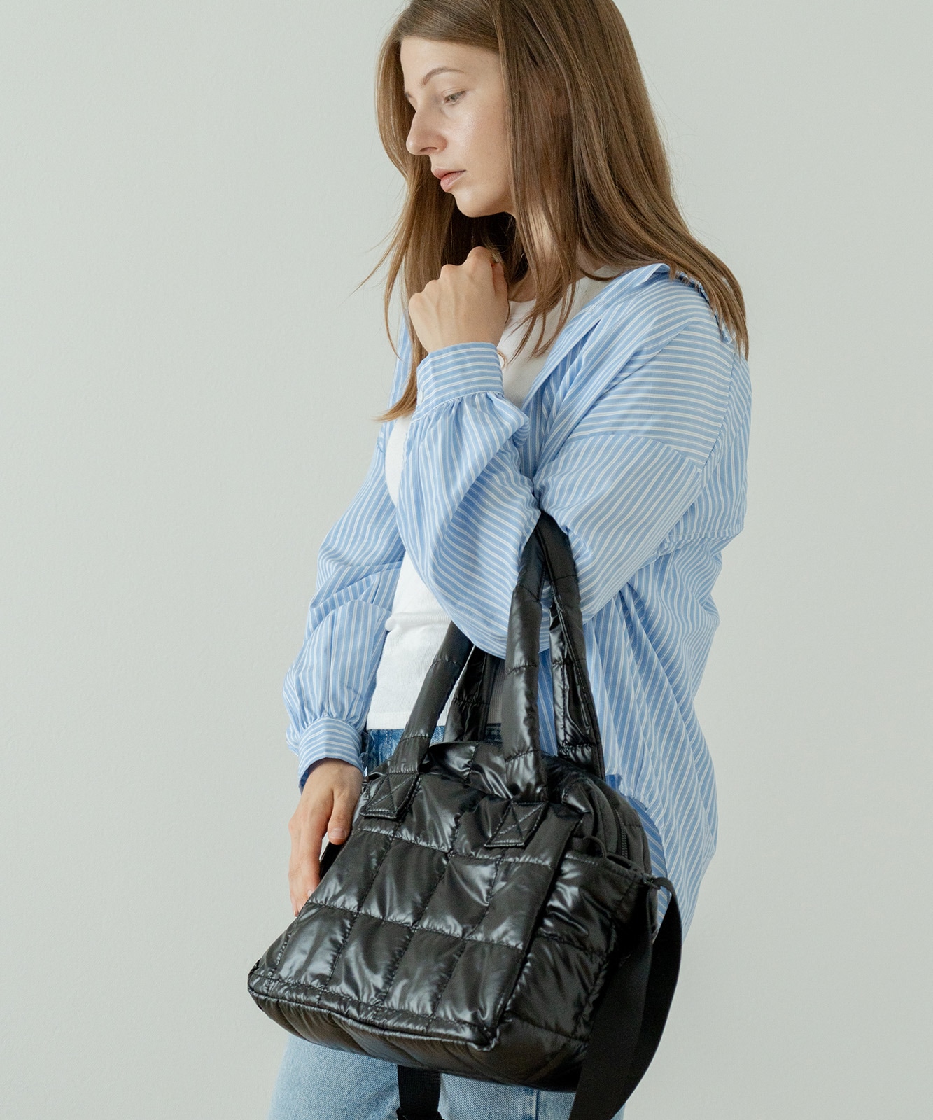 Rename キルティング トートバッグ 肩掛けバッグ メンズ レディース