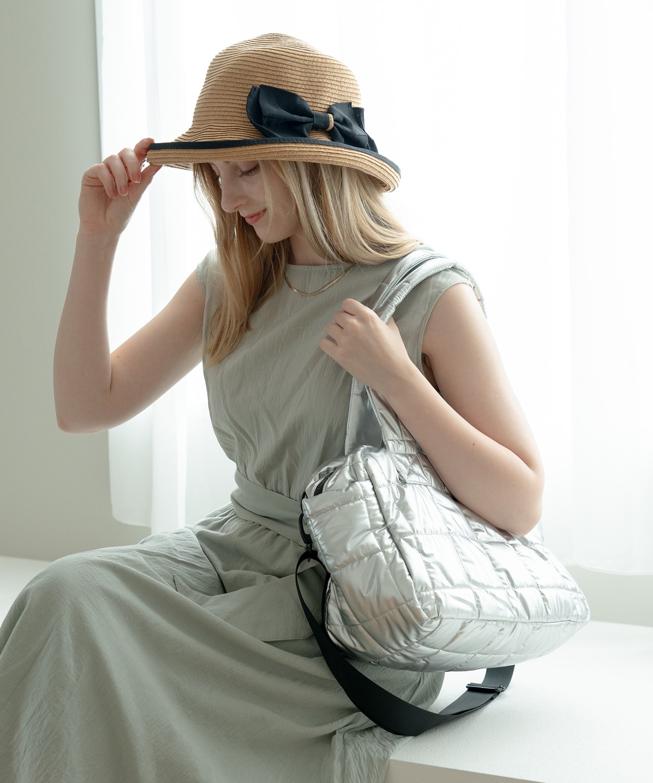 Rename キルティング トートバッグ 肩掛けバッグ メンズ レディース