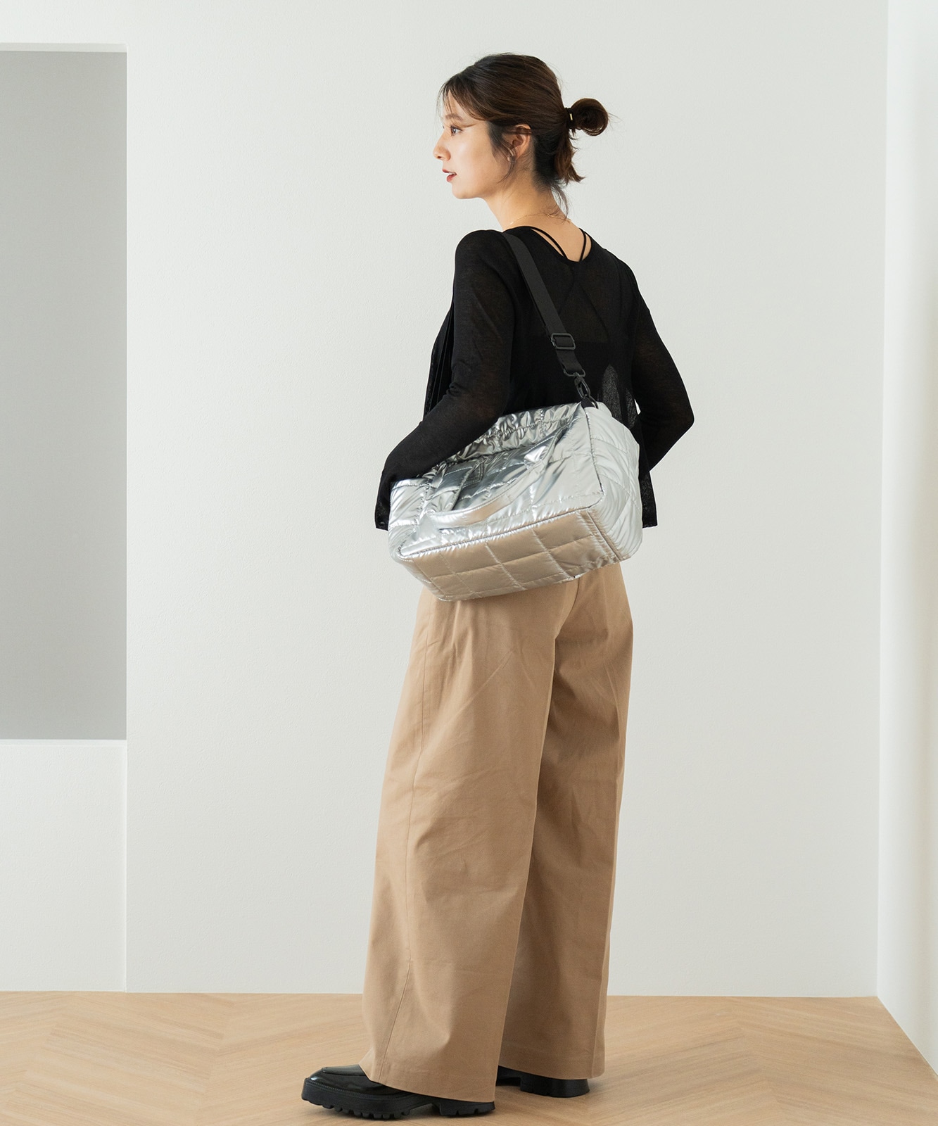 Rename キルティング トートバッグ 肩掛けバッグ メンズ レディース