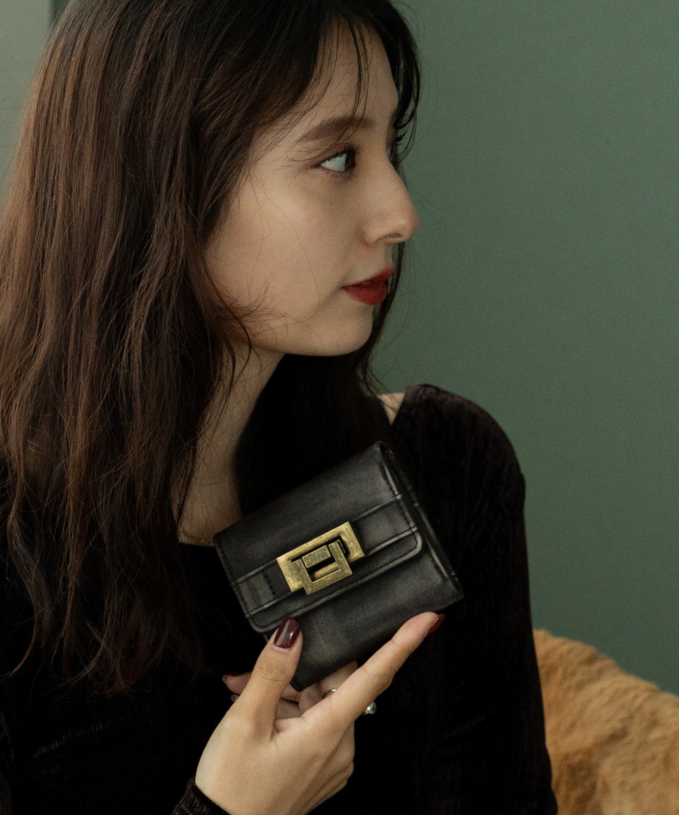 DEVICE ヴィンテージデザイン 三つ折り財布 