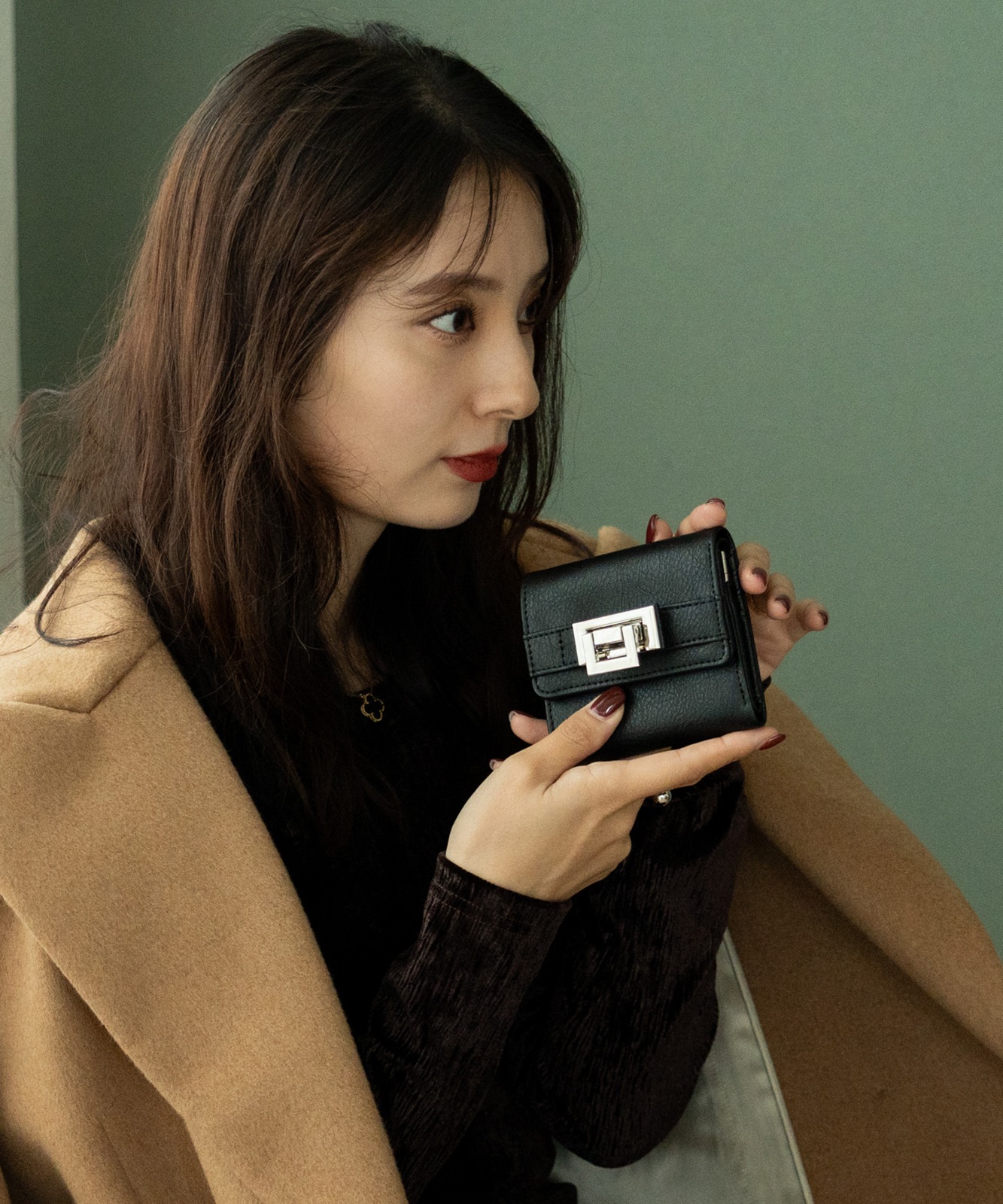 DEVICE ヴィンテージデザイン 三つ折り財布 