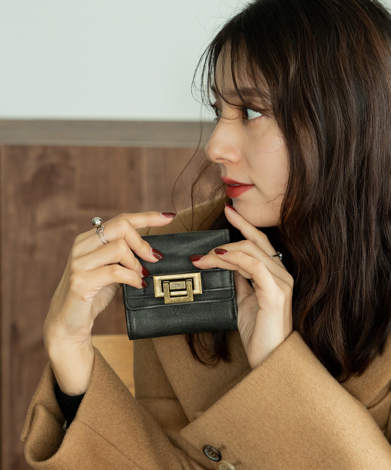 DEVICE ヴィンテージデザイン 三つ折り財布 