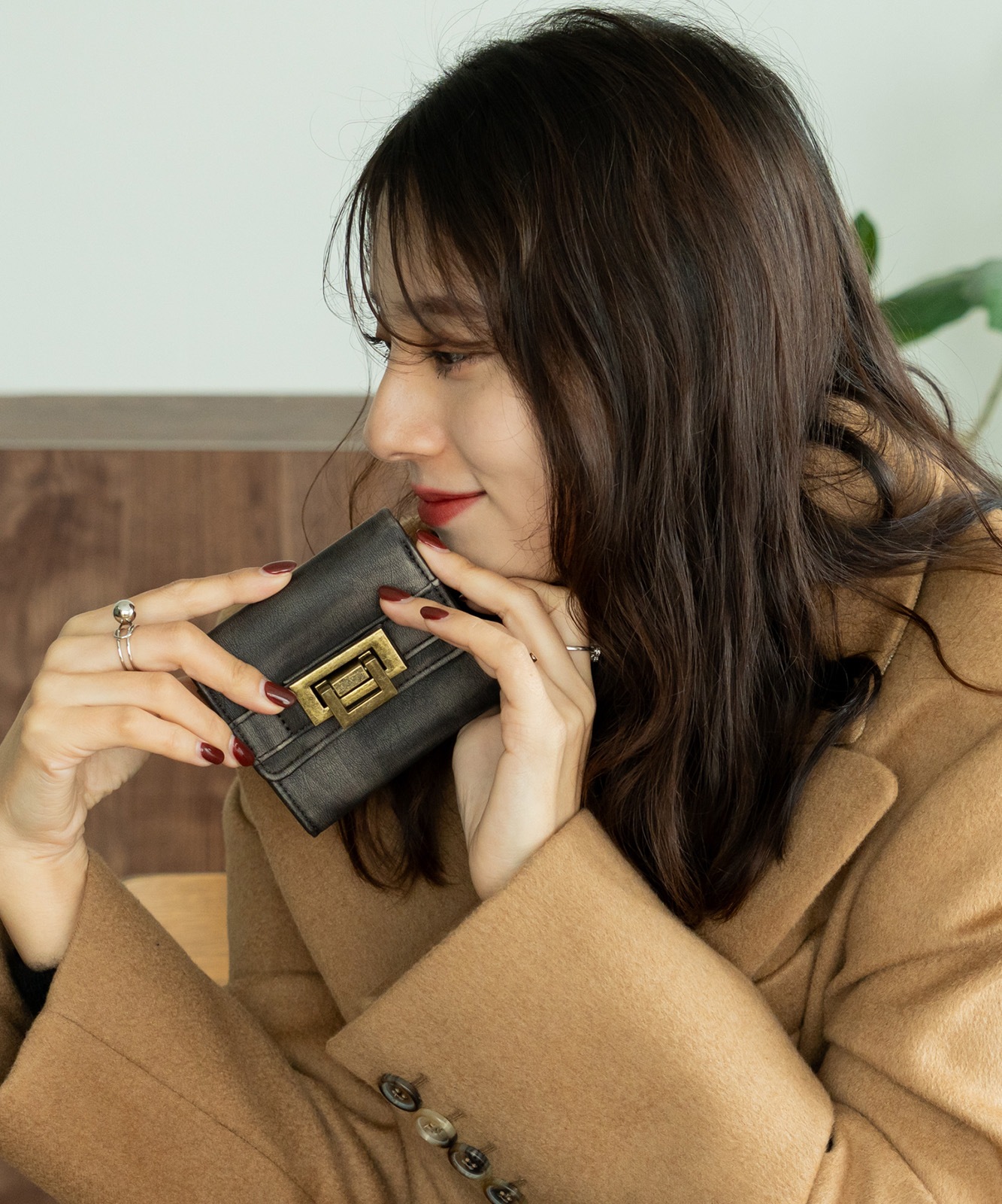 DEVICE ヴィンテージデザイン 三つ折り財布 