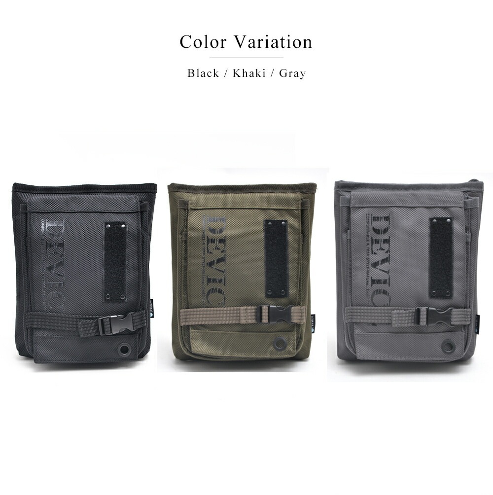 DEVICE 抗菌 抗ウイルス フロントバックル 2way ショルダーバッグ 【内装「ポリジン・バイラルオフ」加工対応製品】