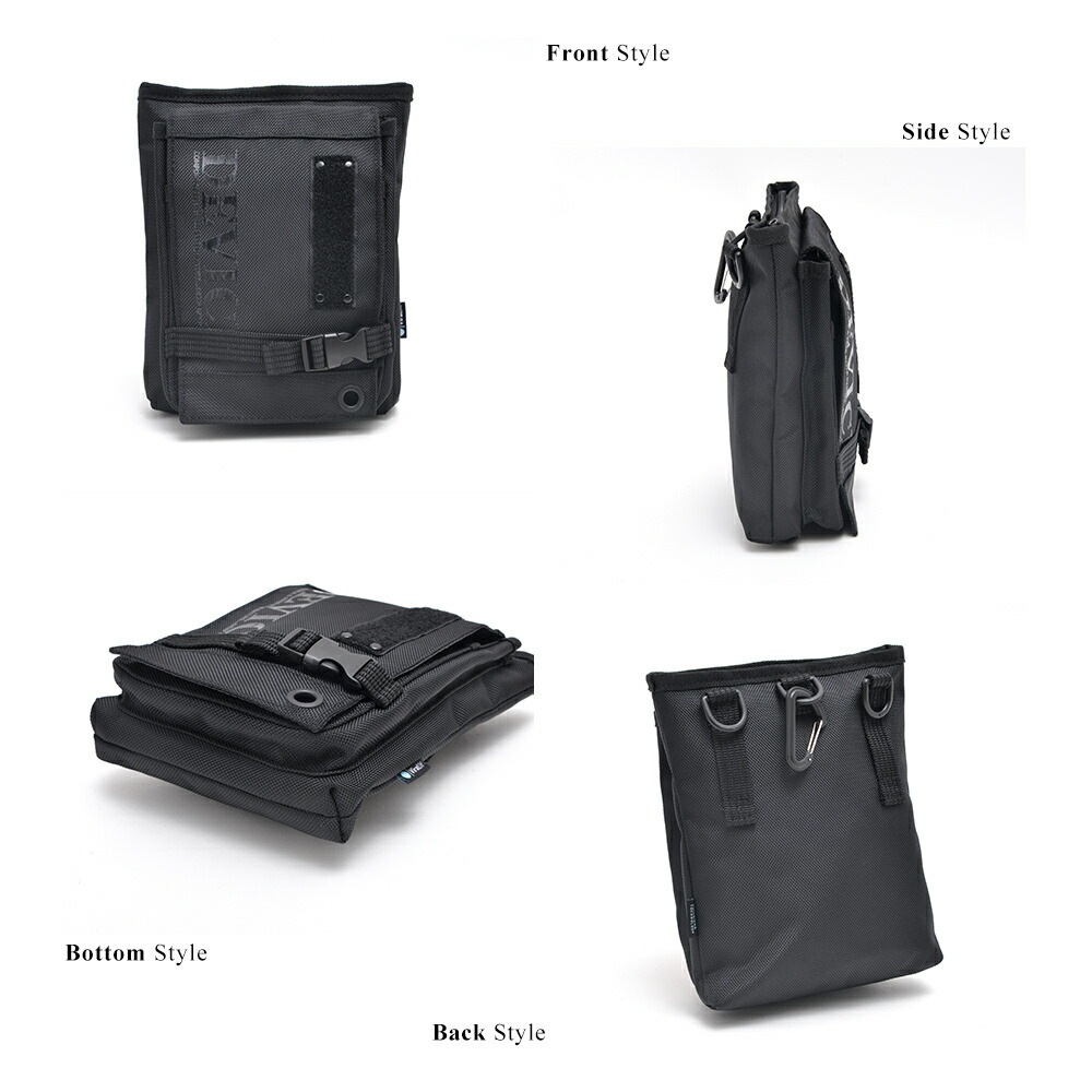 DEVICE 抗菌 抗ウイルス フロントバックル 2way ショルダーバッグ 【内装「ポリジン・バイラルオフ」加工対応製品】