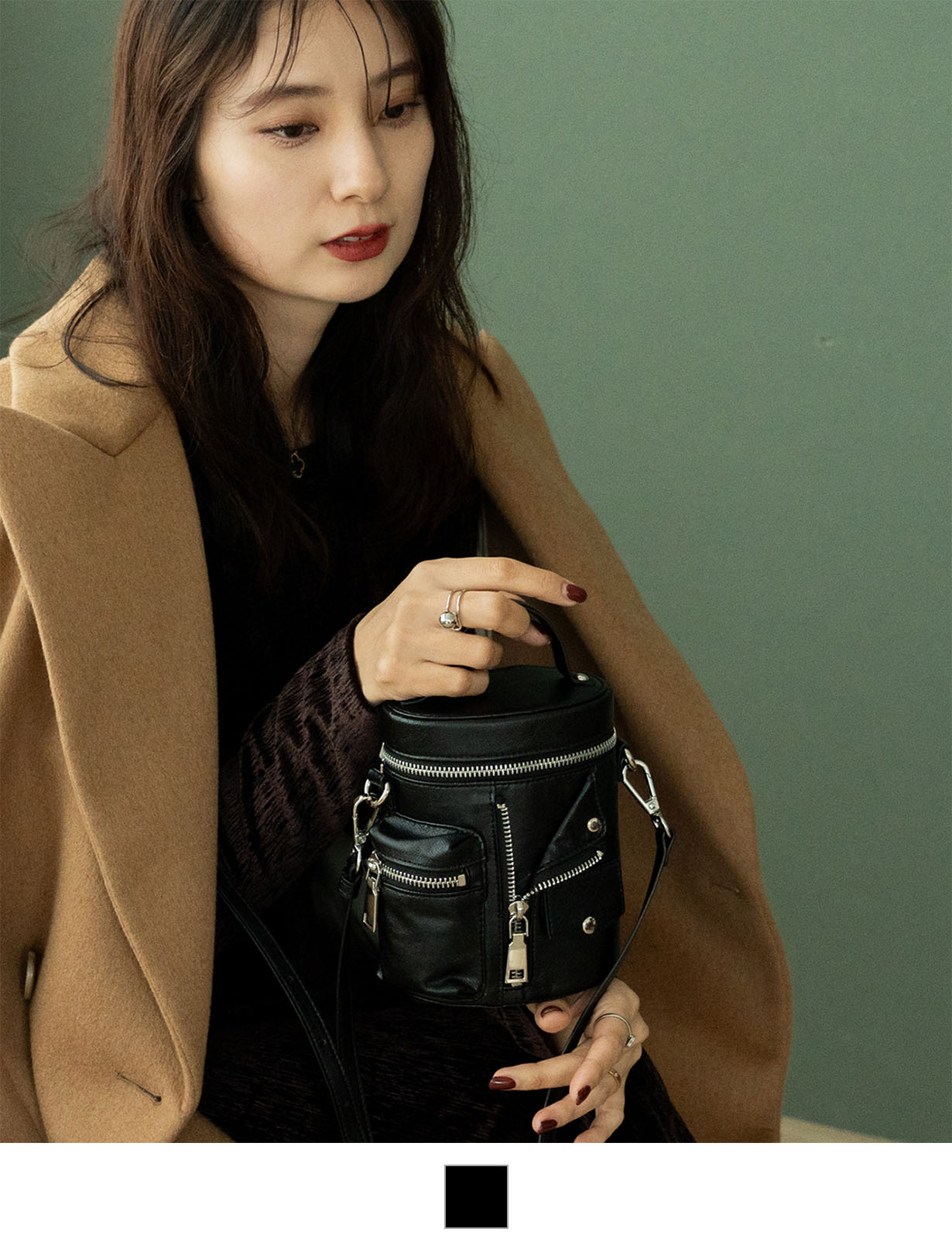 DEVICE 】 ライダースデザイン バニティ ショルダーバッグ DSG25045