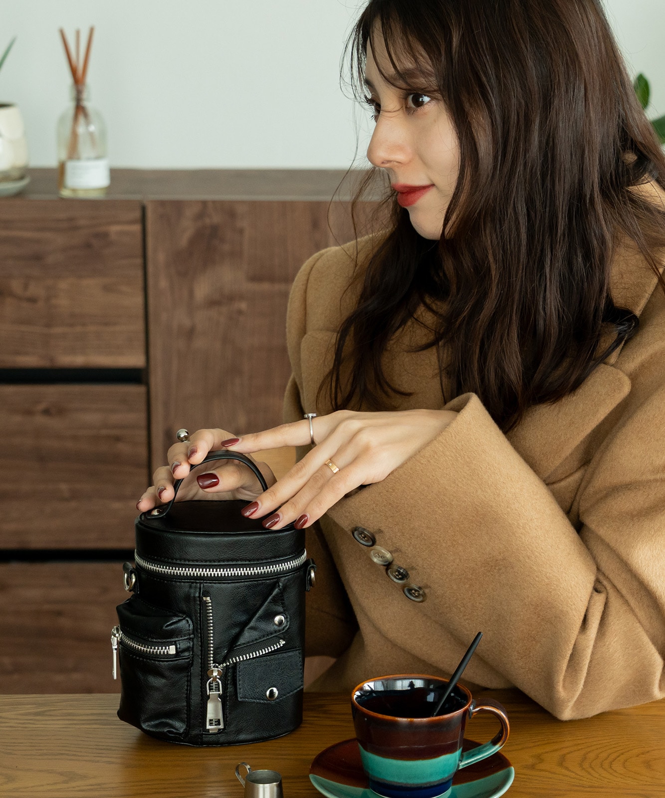 DEVICE 】 ライダースデザイン バニティ ショルダーバッグ DSG25045