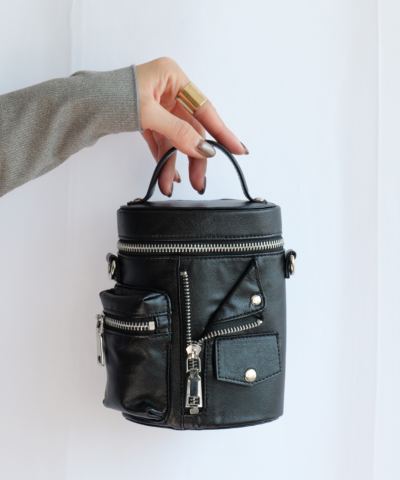 DEVICE 】 ライダースデザイン バニティ ショルダーバッグ DSG25045