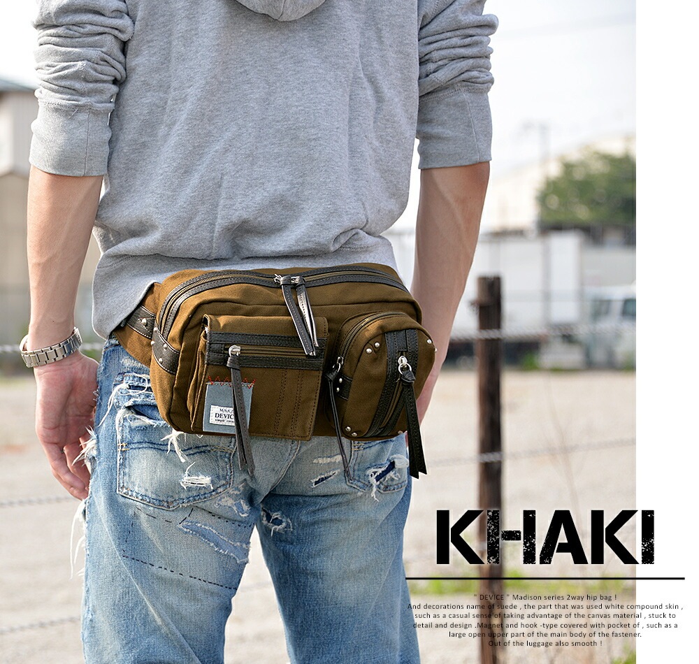 DEVICE マディソン 2P ヒップバッグ