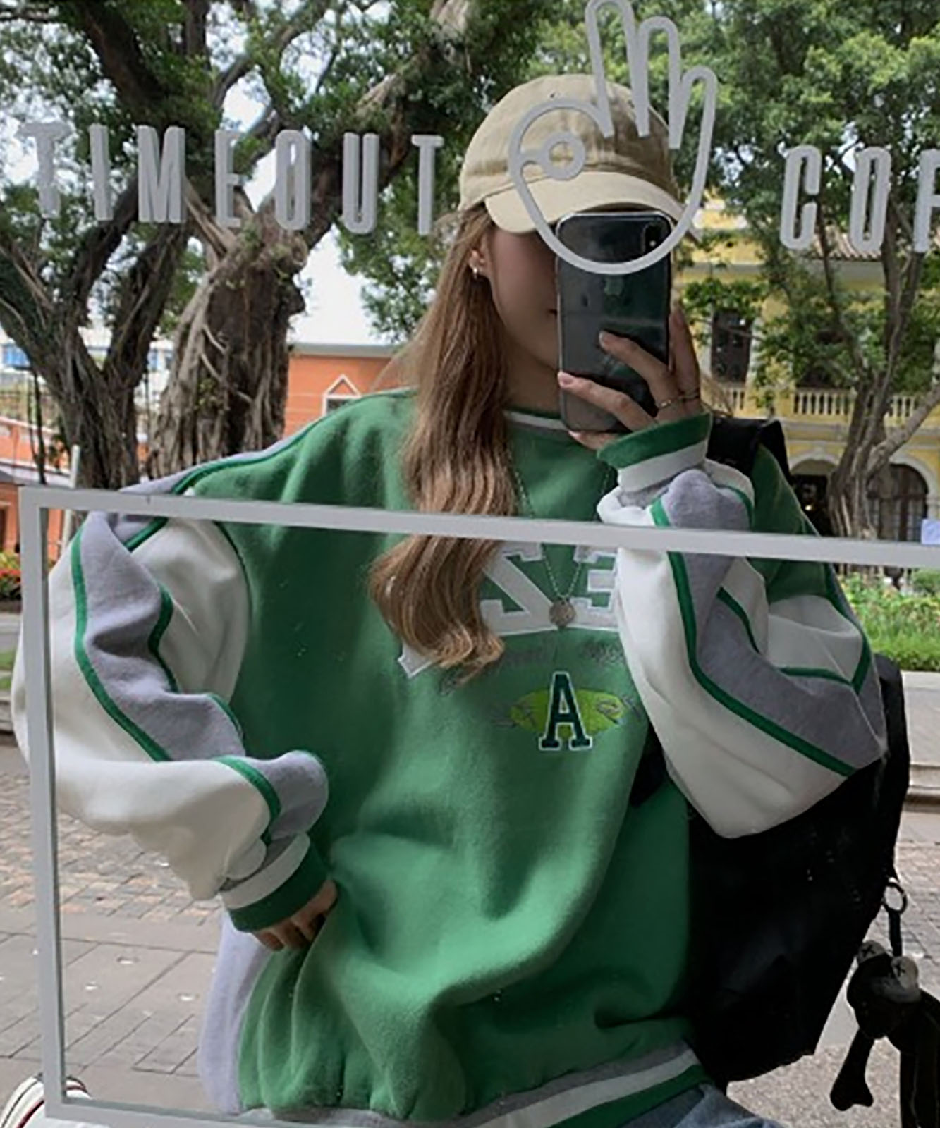 DEVICE select フロントビッグロゴ スウェット トレーナー