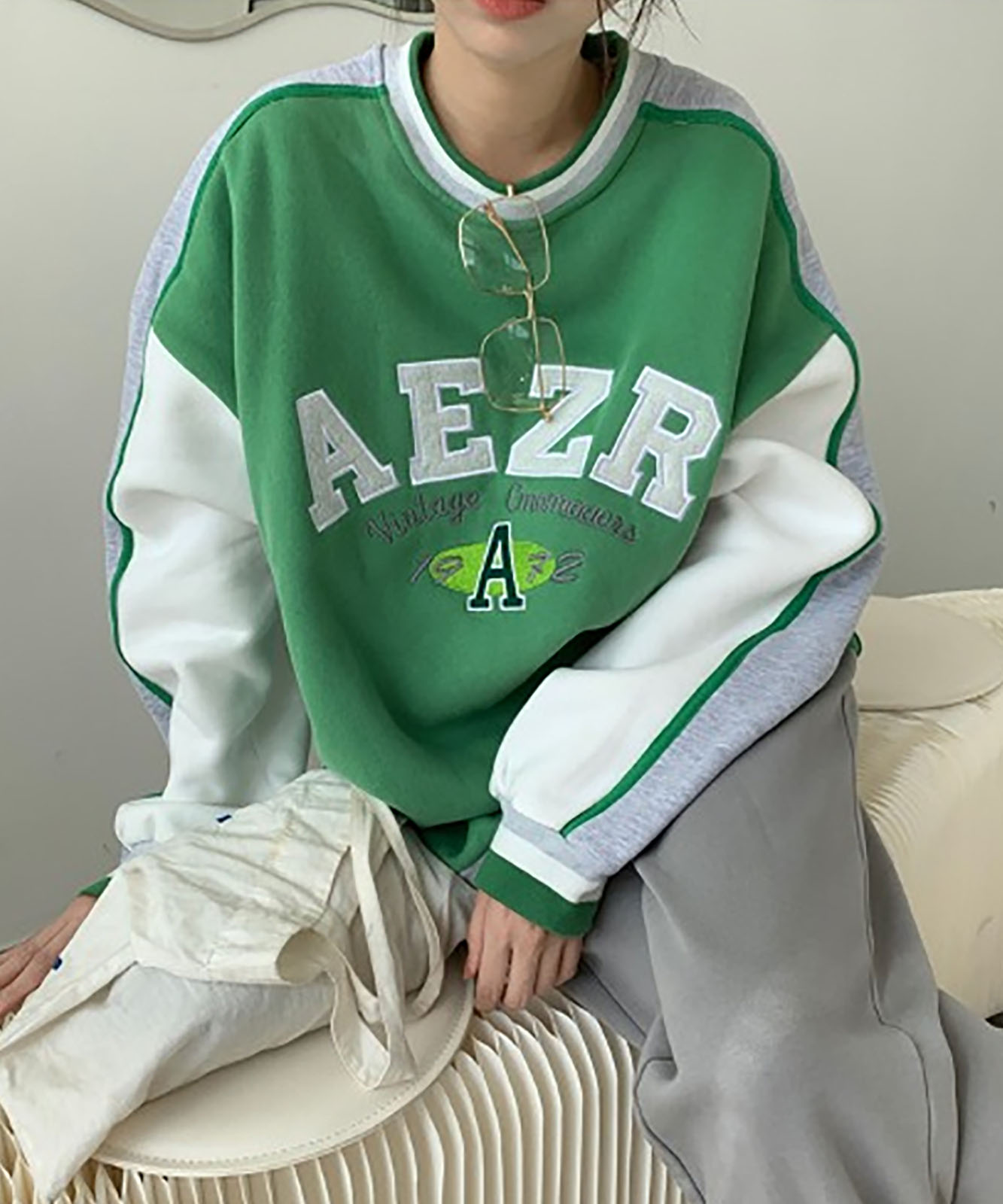 DEVICE select フロントビッグロゴ スウェット トレーナー