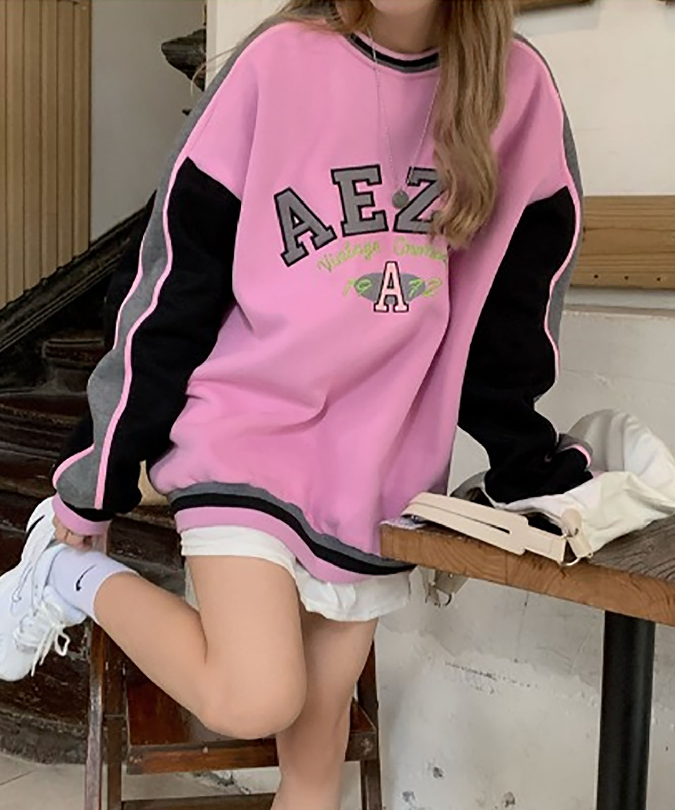 DEVICE select フロントビッグロゴ スウェット トレーナー