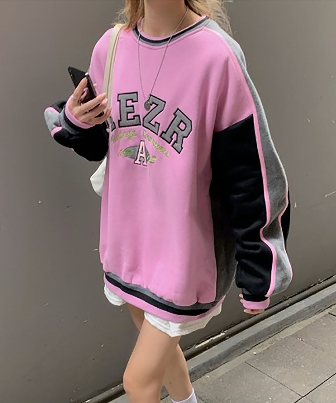 DEVICE select フロントビッグロゴ スウェット トレーナー