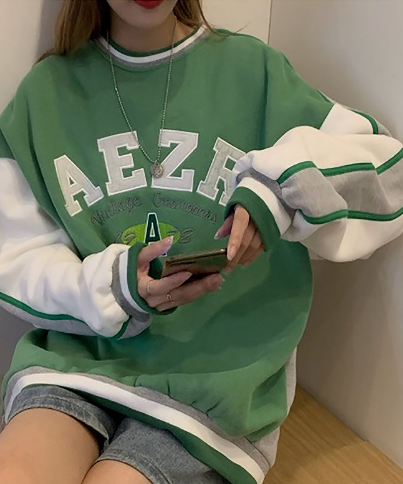 DEVICE select フロントビッグロゴ スウェット トレーナー