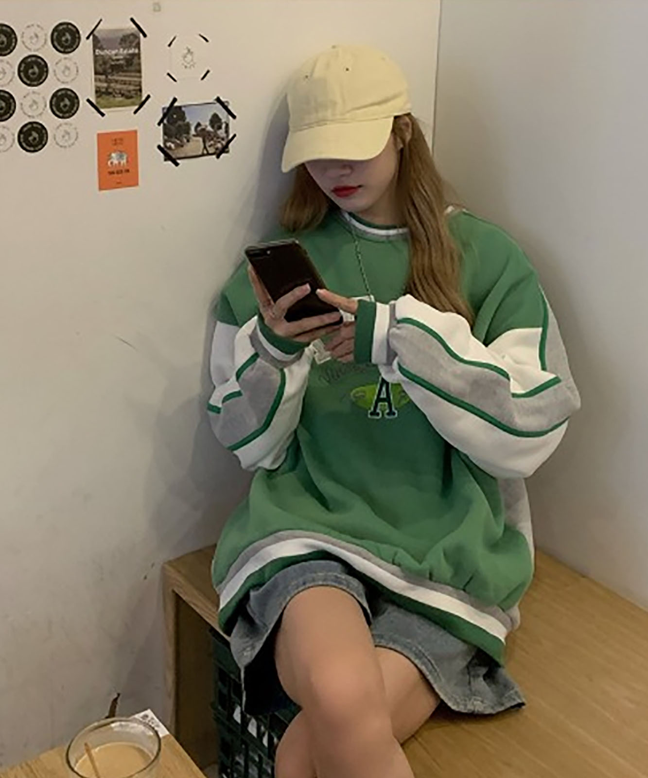 DEVICE select フロントビッグロゴ スウェット トレーナー