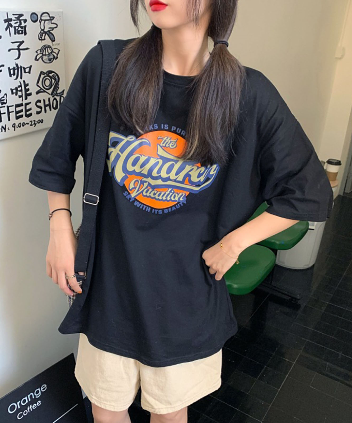 DEVICE select サークルプリント ロゴ Tシャツ メンズ