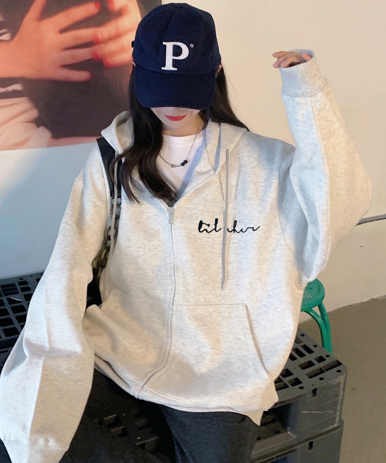 【 DEVICE select 】 ミニロゴプリント フーディ パーカー メンズ レディース ユニセックス 韓国風 Y2K カジュアル ストリート おしゃれ TA418P